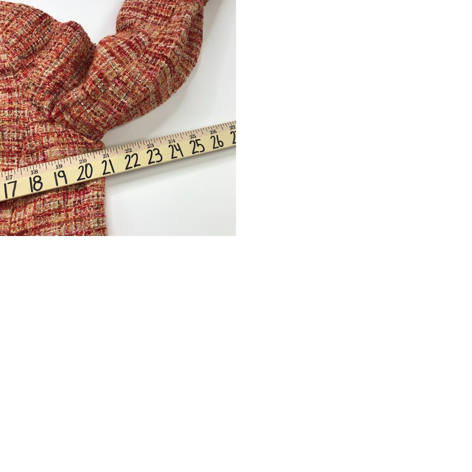 Coldwater Creek Coldwater Creek Blazer Jacket Women's Orange Tweed Button Polyester Blend 14 Regular Long Sleeve Mid-Length Blazer Style Mens Womens Girls Size XL / US 12-14 / IT 48-50 - 10 Thumbnail