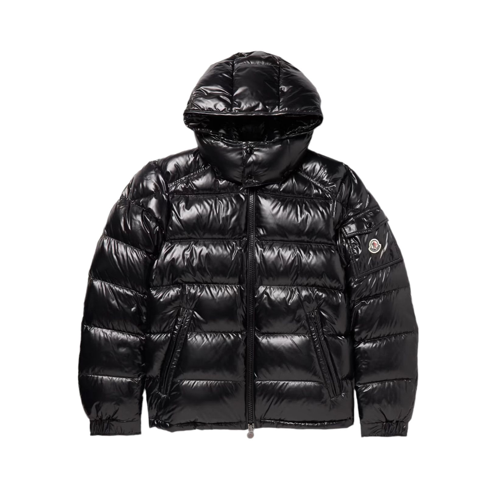 image of Moncler Maya Short Down Jacket Black, Men's (Size Medium)