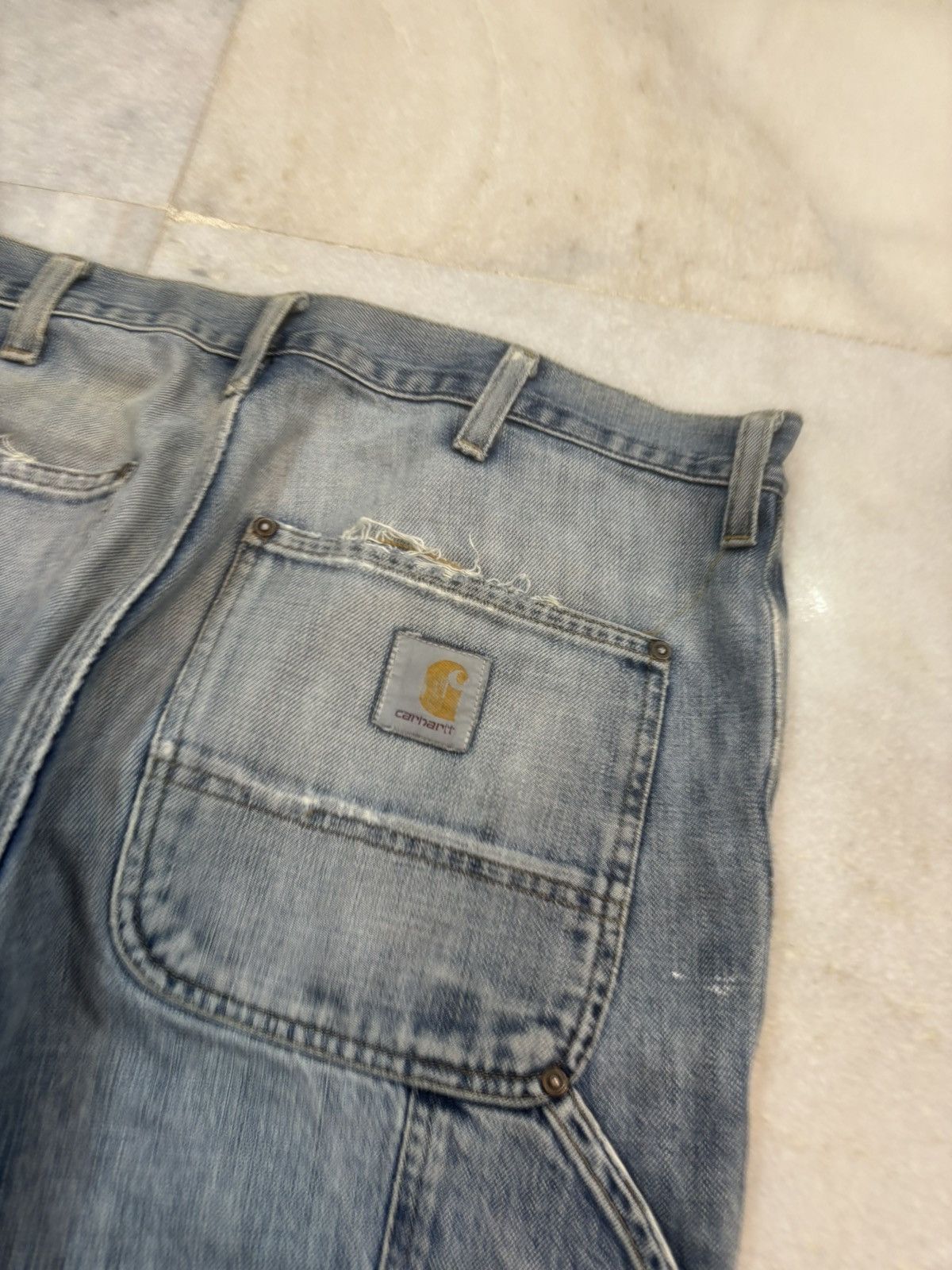 Carhartt Vintage carhartt painted double knee denim Size US 36 / EU 52 - 9 Thumbnail