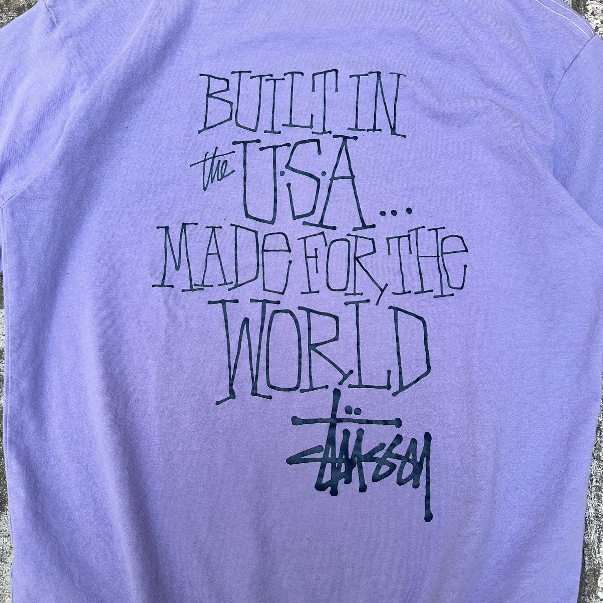 Stussy Purple Stussy Built In USA Made For The World Tshirt Large Size US L / EU 52-54 / 3 - 2 Thumbnail