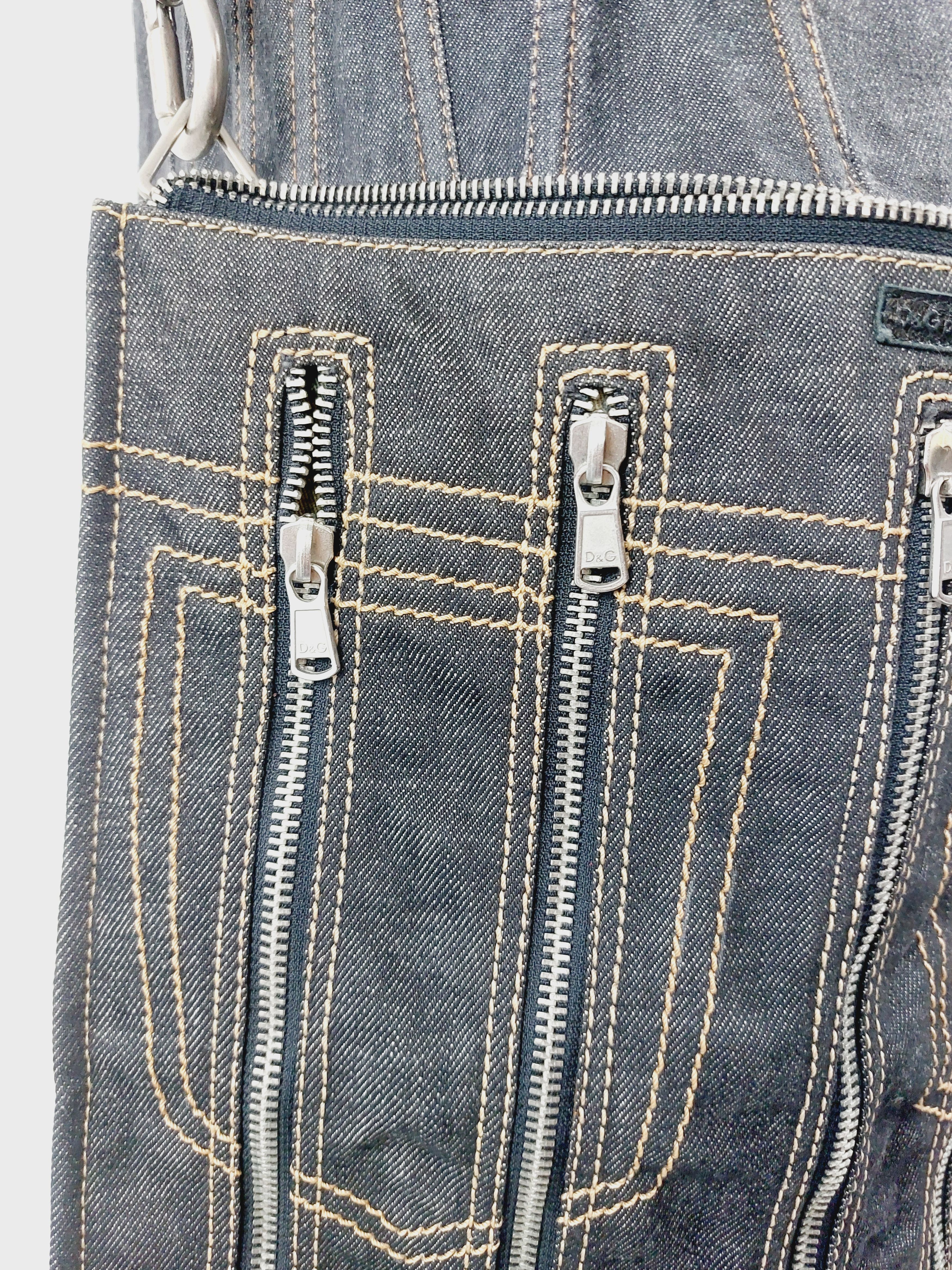 Dolce & Gabbana Dolce & Gabbana denim zipper Zip Crossbody Shoulder Bag Size ONE SIZE - 3 Thumbnail