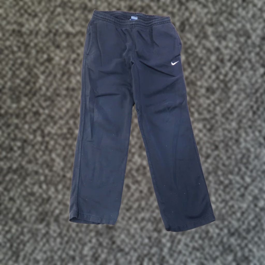 Nike Nike Sweatpants Men Large Black Straight Leg Athletic Fleece Pockets Elastic Waist Size US 33 - 1 Thumbnail