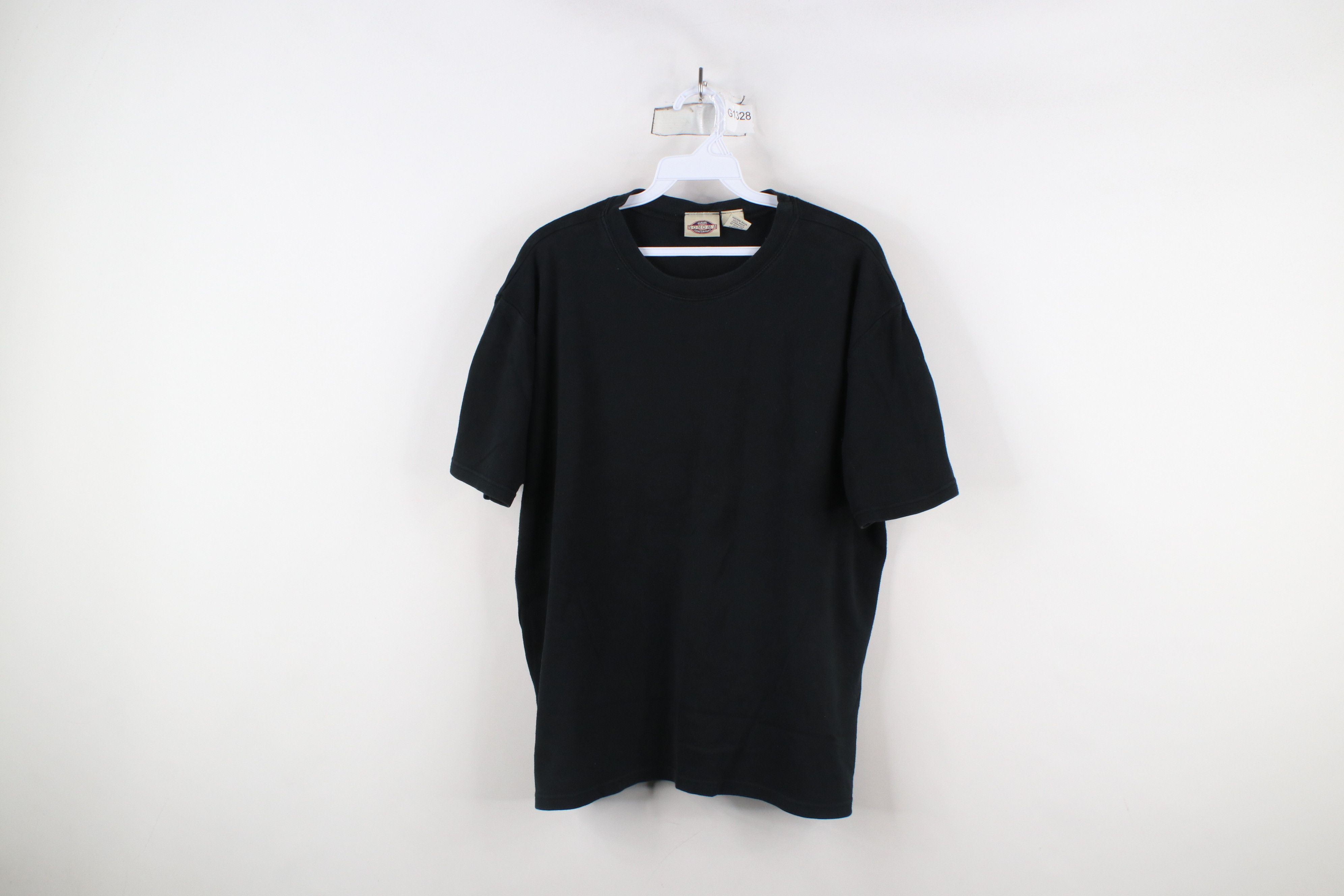 Vintage Vintage 90s Streetwear Blank Short Sleeve T-Shirt Black Size XL / US 12-14 / IT 48-50 - 1 Thumbnail