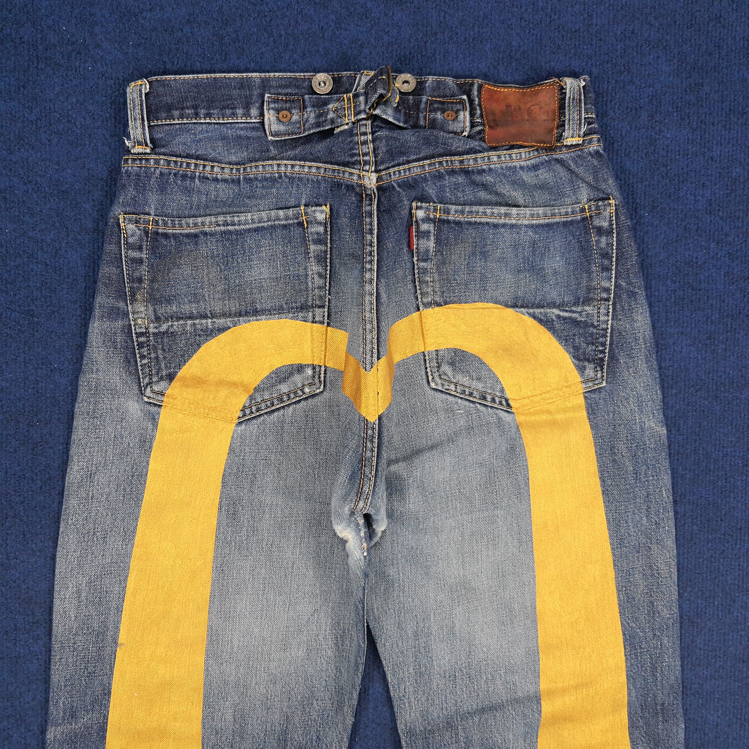 Evisu × Japanese Brand × Vintage Vintage Evisu Japanese Brand Custom Denim Jeans Size US 28 / EU 44 - 2 Thumbnail