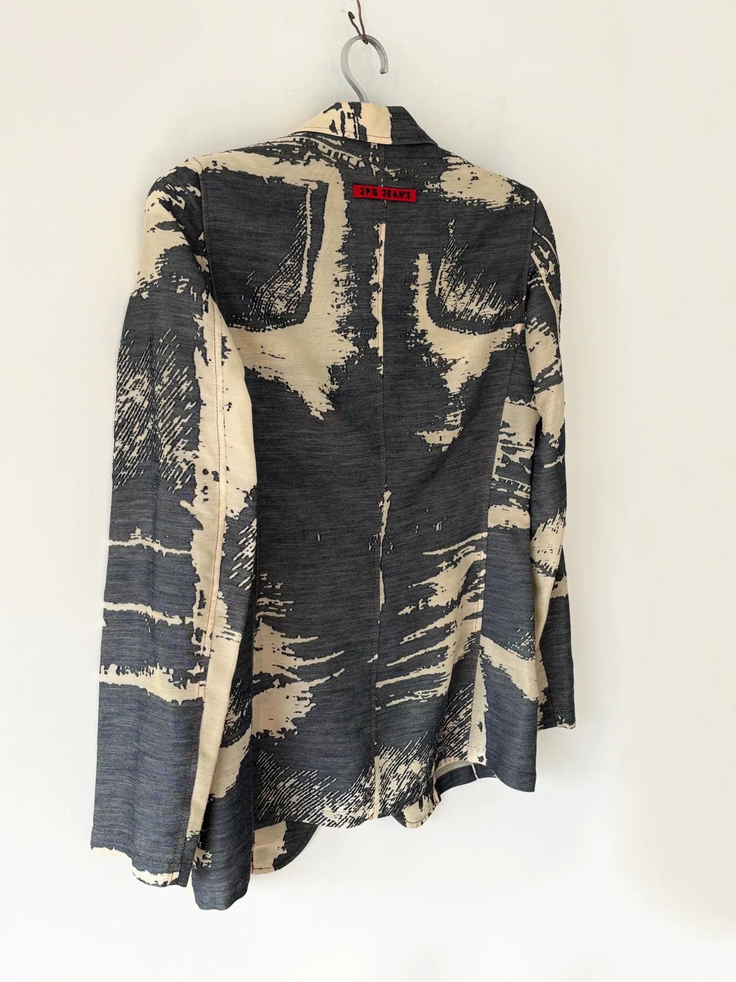 Jean Paul Gaultier Jean Paul Gaultier 90s Archive Printed Blazer Size US XXS / EU 40 - 3 Thumbnail