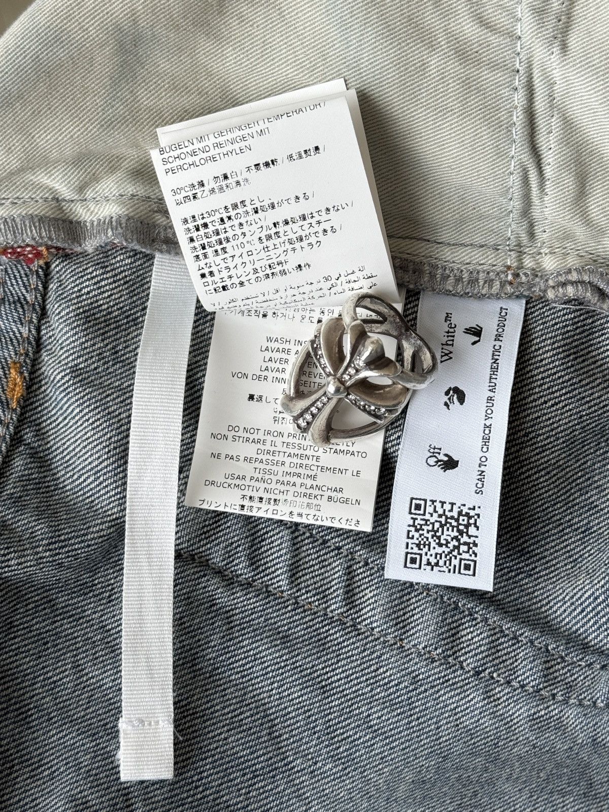 Off-White Off-White Virgil “CUT HERE” Denim Jeans Size US 34 / EU 50 - 15 Thumbnail