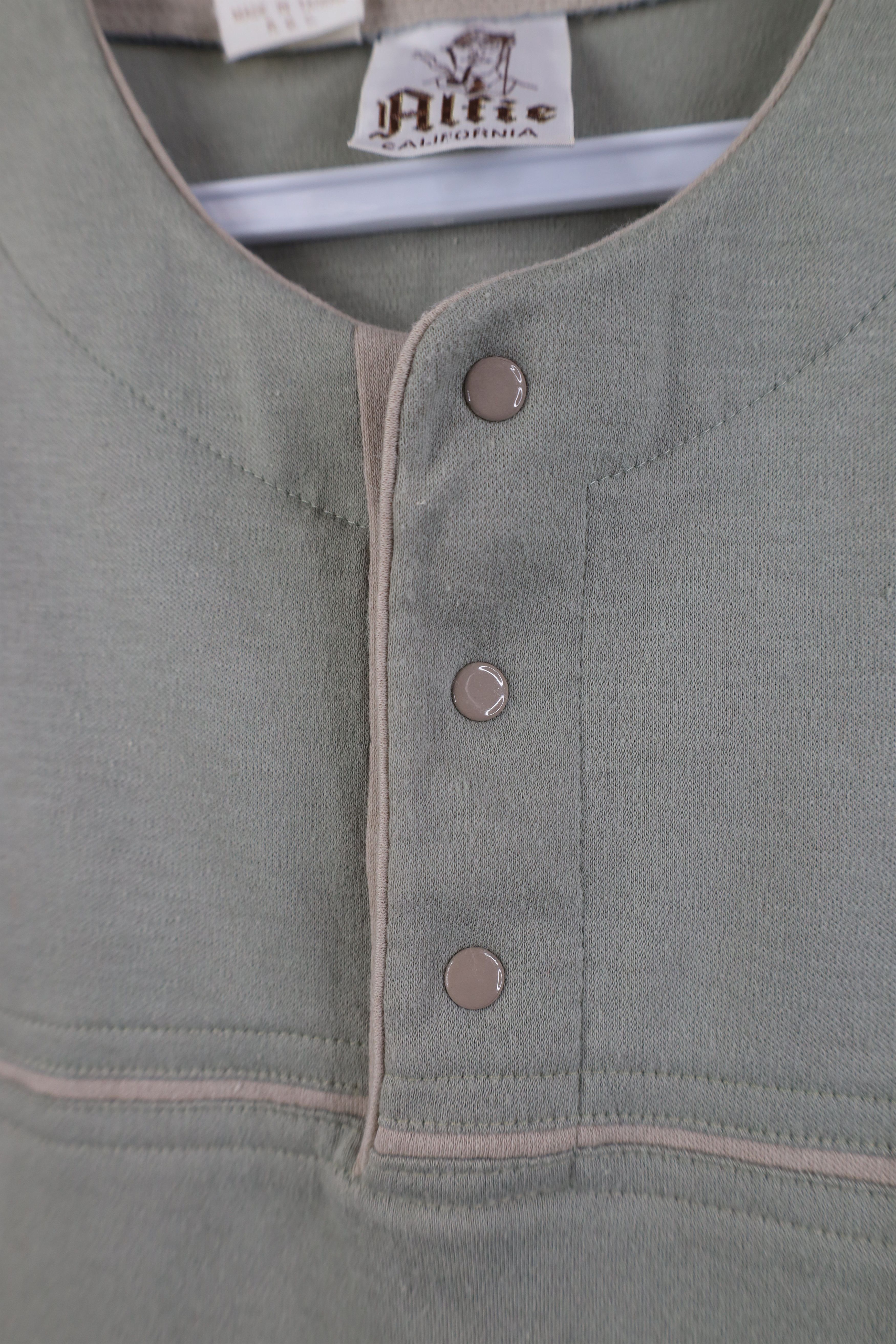 Vintage Vintage 70s Streetwear Blank Snap Button Henley T-Shirt Size M / US 6-8 / IT 42-44 - 6 Thumbnail