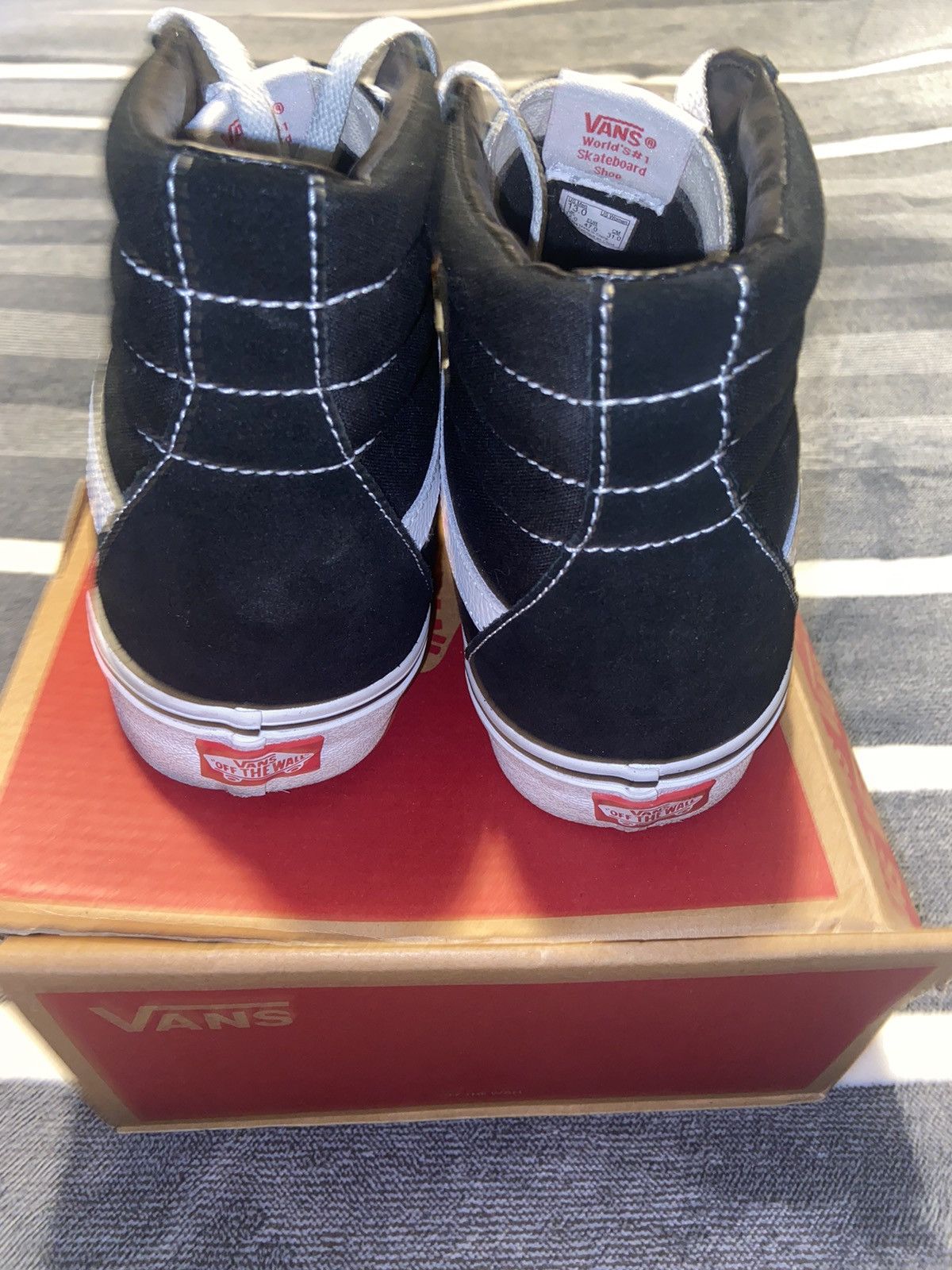 Vans High Top Black Classic Vans Size US 13 / EU 46 - 4 Thumbnail
