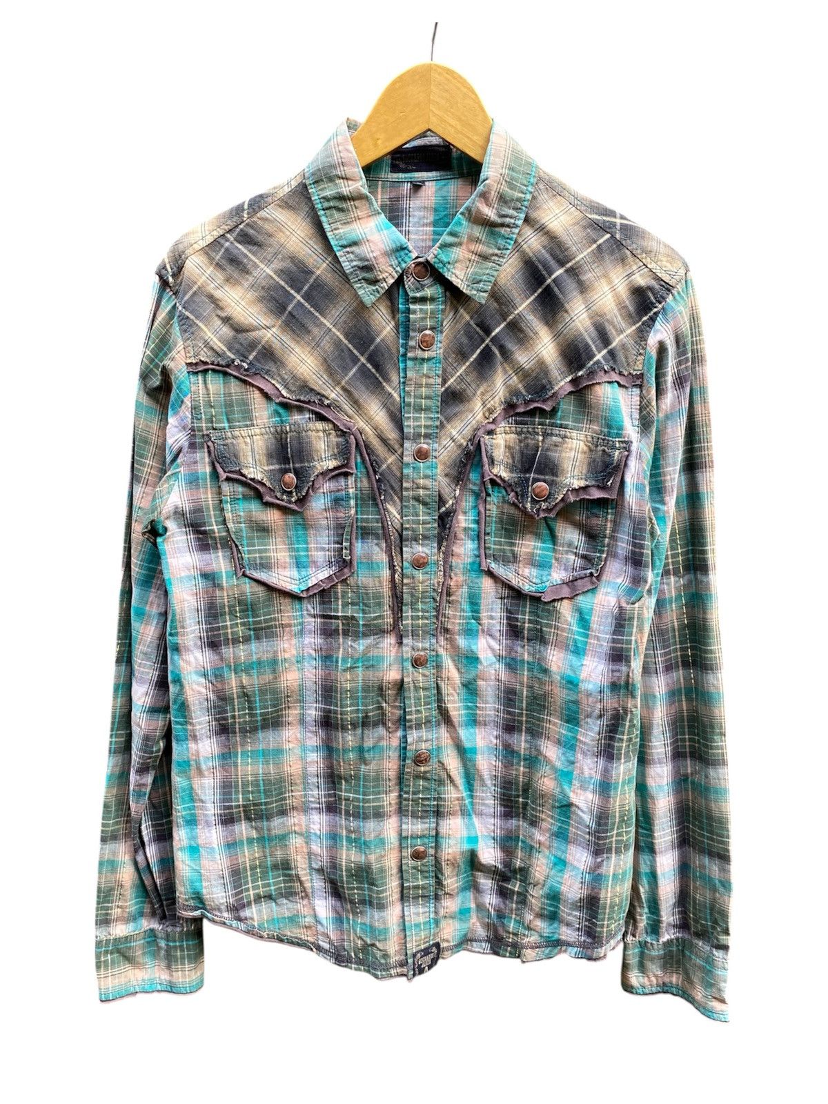 Tornado Mart Buckaroo Western Pearl Snap Button Gothic Punk Kmrii LGB Size US L / EU 52-54 / 3 - 1 Thumbnail