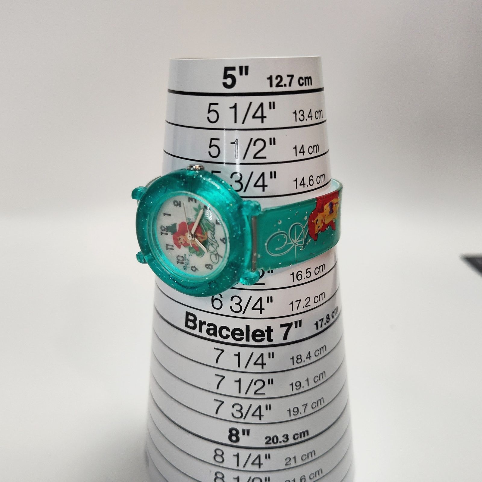 Disney Disney Ariel Glitter Watch Teal Plastic Strap Size ONE SIZE - 7 Thumbnail
