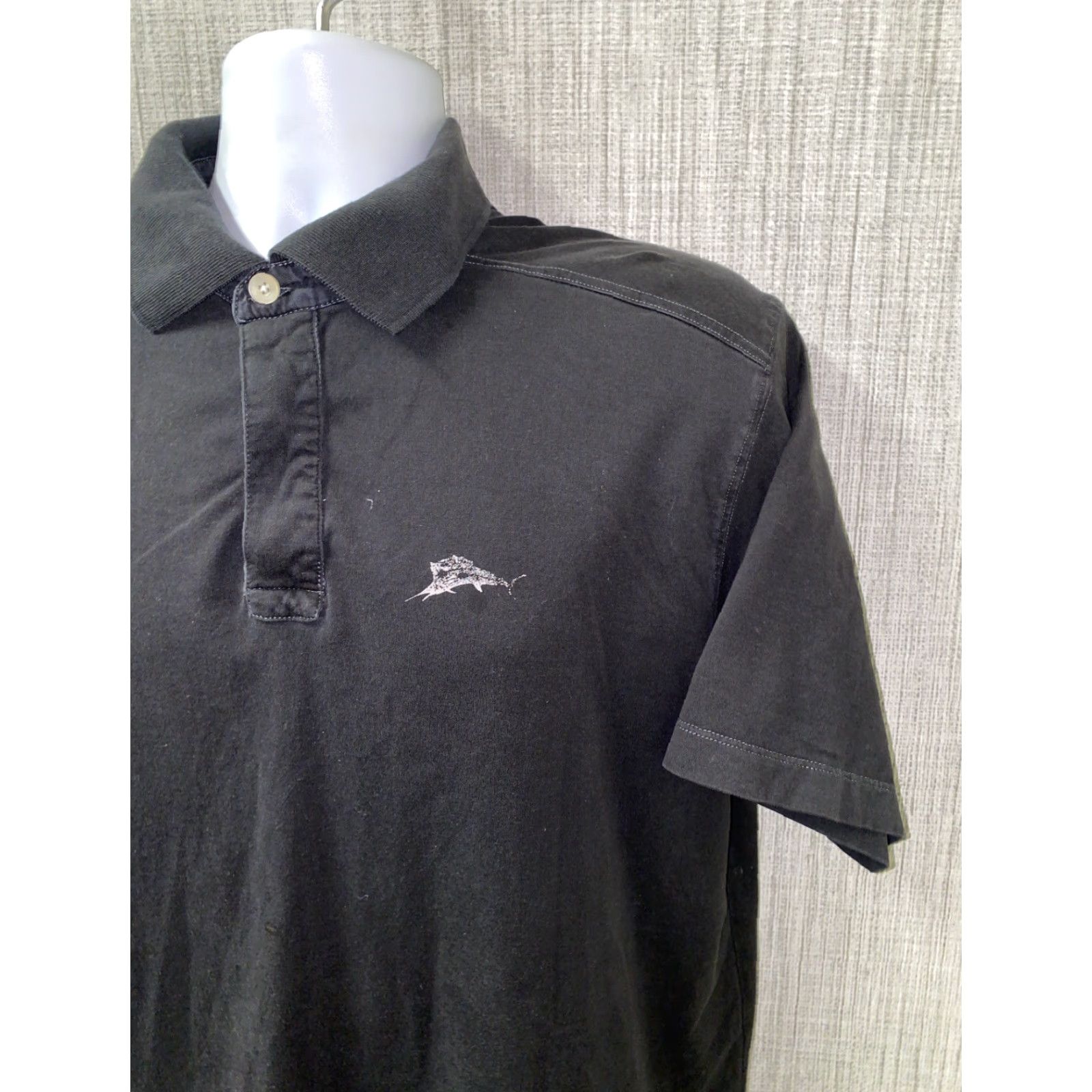 Tommy Bahama Tommy Bahama Polo Shirt Mens Black Short Sleeve Golf Size M Size US M / EU 48-50 / 2 - 2 Thumbnail