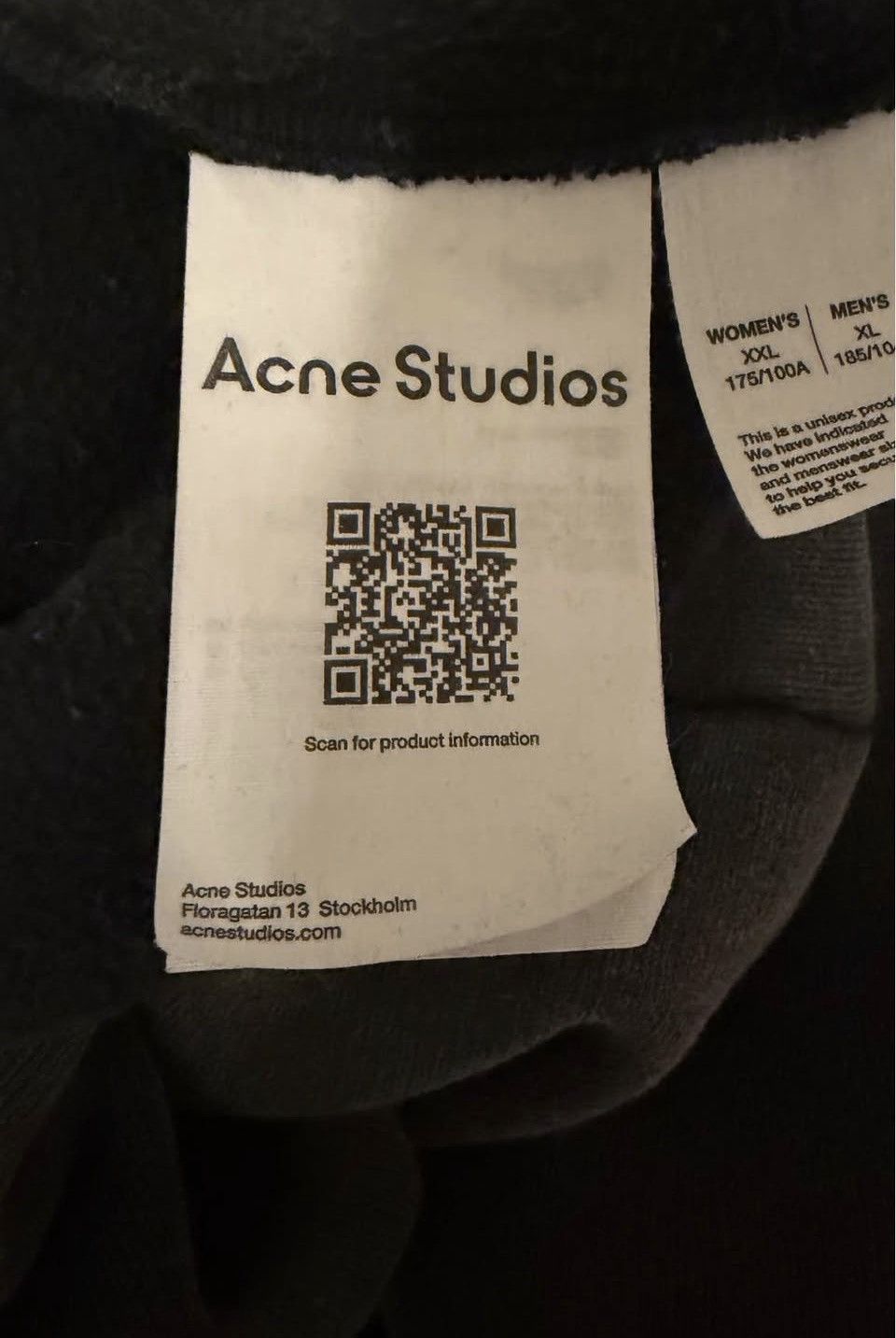 Acne Studios Acne studios rubber stamp hoodie Size US XL / EU 56 / 4 - 5 Thumbnail