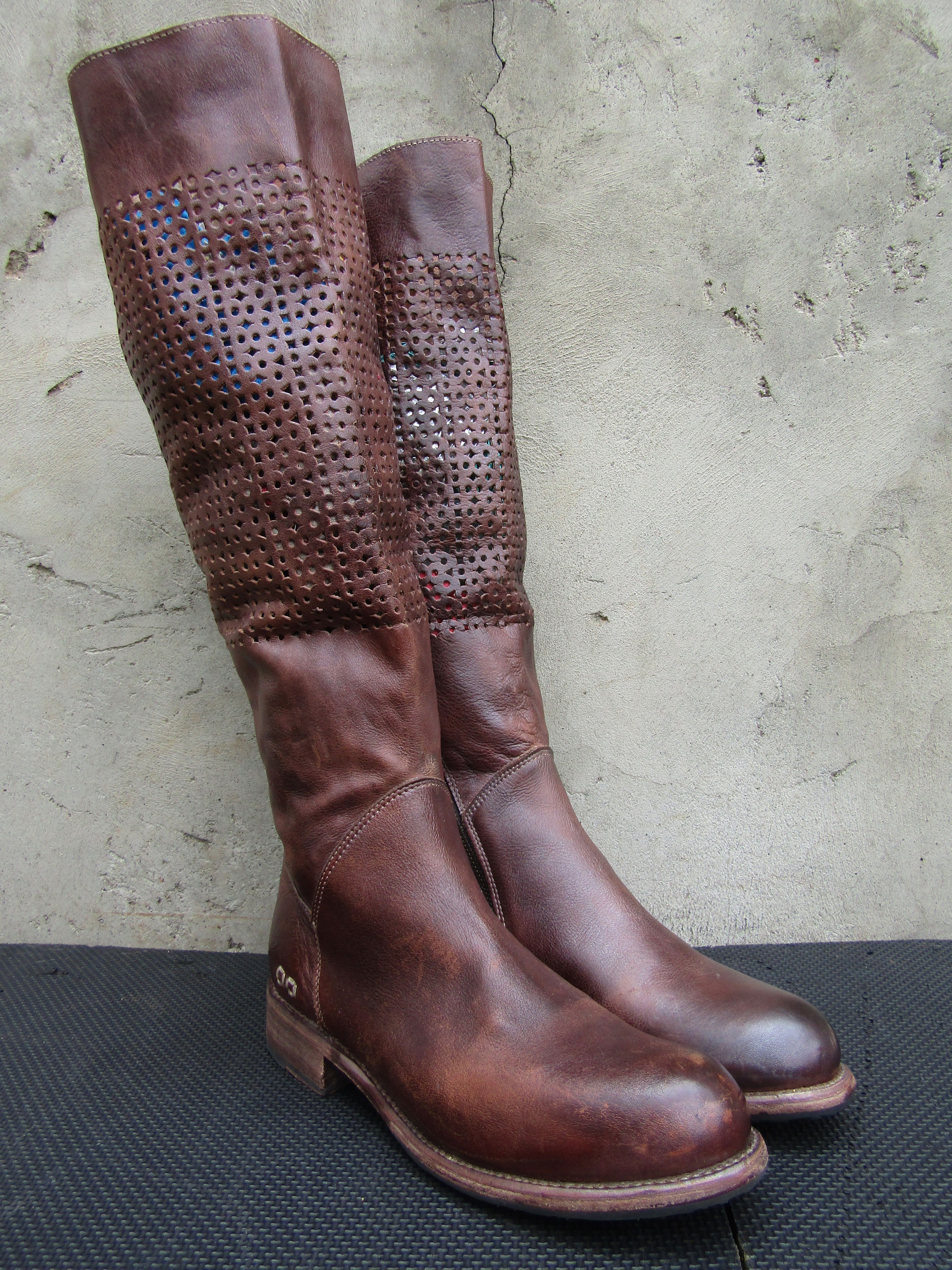 Bed Stu BED STU Cambridge Perforated Tall Leather Moto Biker Tall Size US 10 / IT 40 - 6 Thumbnail