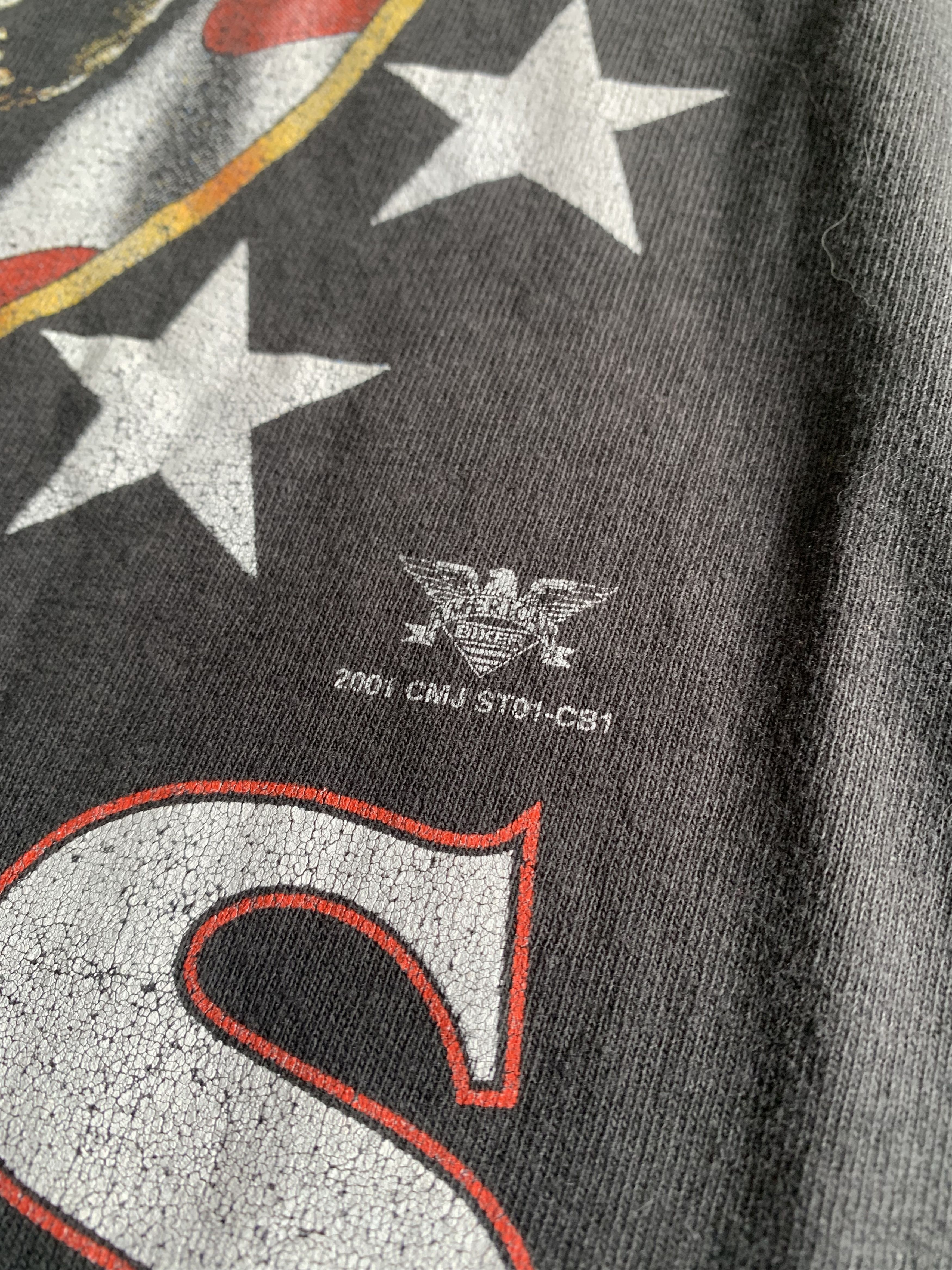 Harley Davidson 💎 Sturgis Black Hills Rally 2001 Tee Size US XL / EU 56 / 4 - 4 Thumbnail
