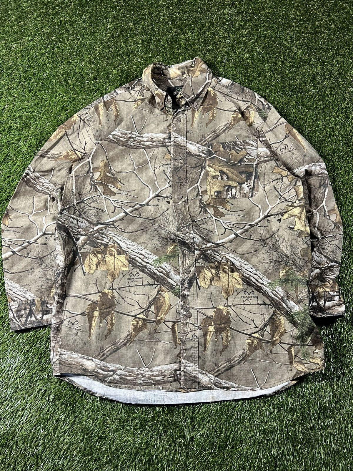 Realtree Vintage 90s Real Tree Camo Button Up Fall Flannel Jacket Size US L / EU 52-54 / 3 - 1 Thumbnail