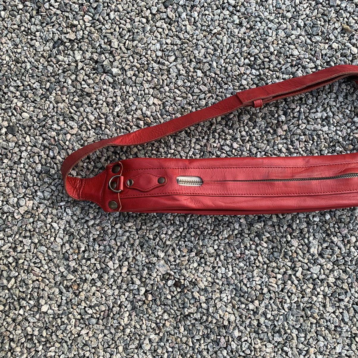 KMRii Vintage Red Leather Crossbody Shoulder Bag JPG Bag Style Size ONE SIZE - 9 Thumbnail