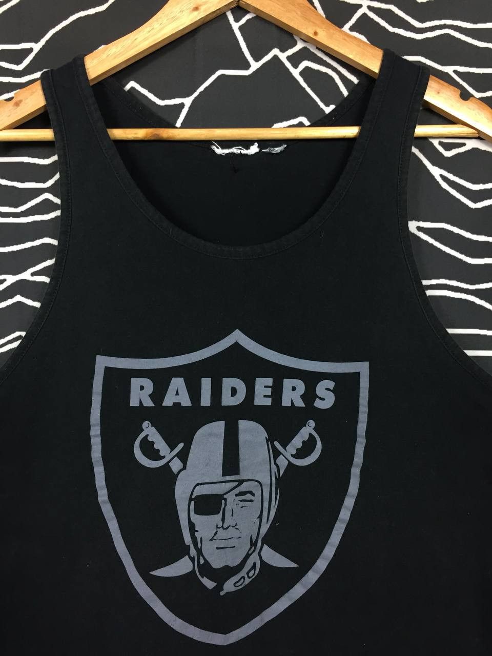 NFL Vtg Oakland Raiders NFL American Sports Big Logo Tank Top Size US L / EU 52-54 / 3 - 3 Thumbnail