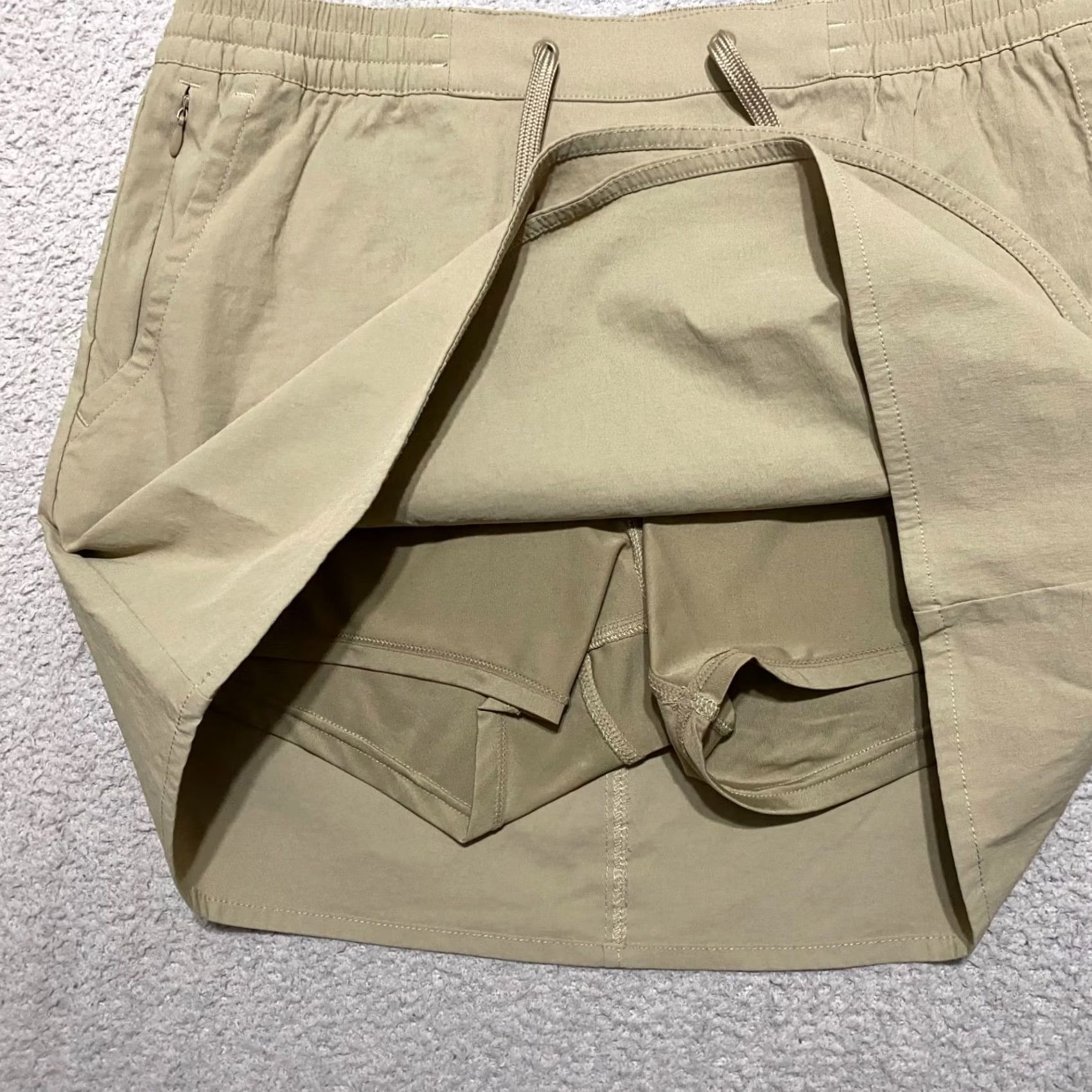 Eddie Bauer Eddie Bauer Womens Skort Medium Beige Nylon Spandex Outdoor Hiking Tulip Hem Size 32" / US 10 / IT 46 - 5 Thumbnail