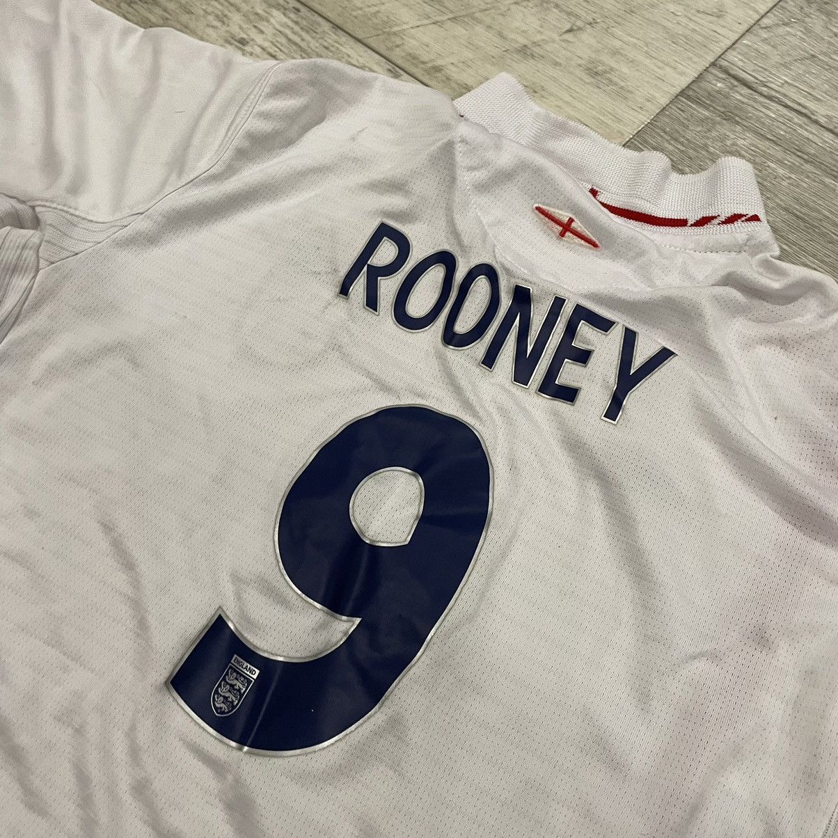 Umbro Umbro 90s ROONEY 9 England tee match worn jersey shirt Size US S / EU 44-46 / 1 - 2 Thumbnail