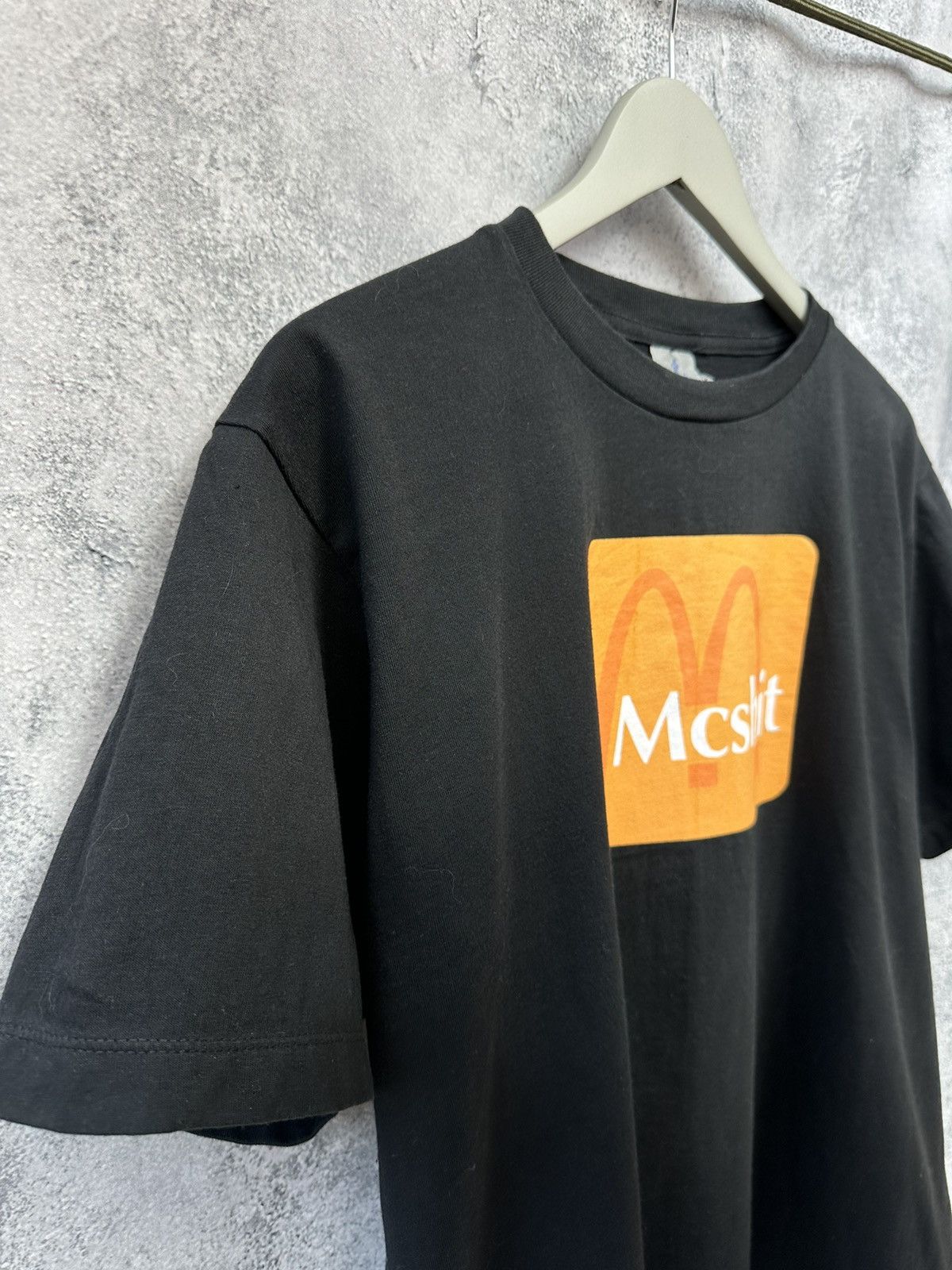 Vintage MCShit Big Pring T-Shirt Y2k Tee Black Anuruk Size US L / EU 52-54 / 3 - 4 Thumbnail