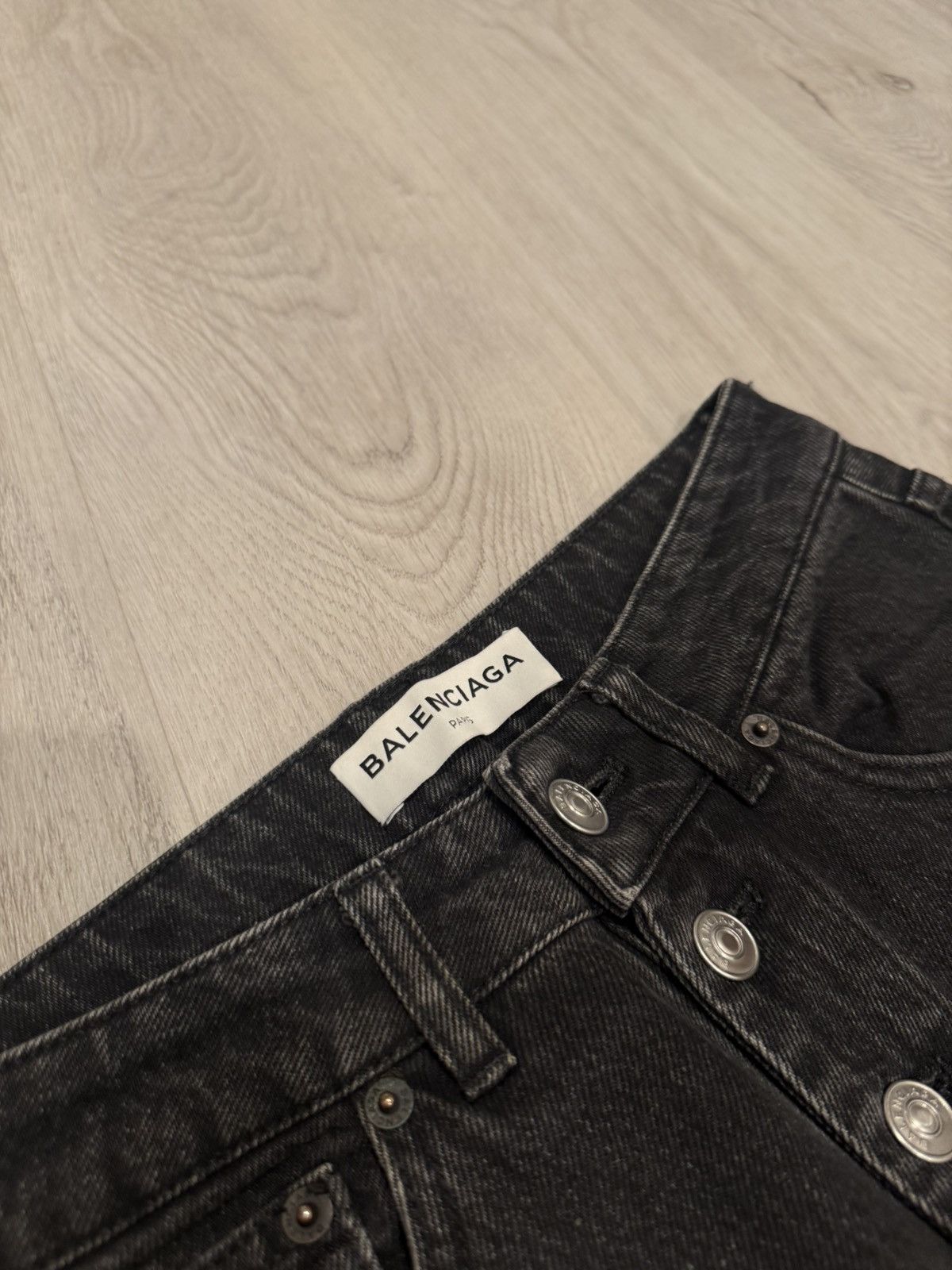 Balenciaga s/s 2018 exposed button fly denim!! Size US 26 / EU 42 - 6 Thumbnail