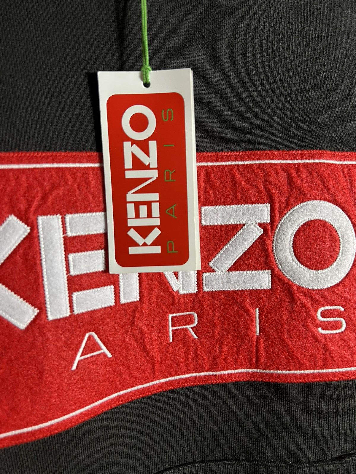 Kenzo Kenzo Box Logo Black Hoodie Y2K Big Logo Size US S / EU 44-46 / 1 - 5 Thumbnail