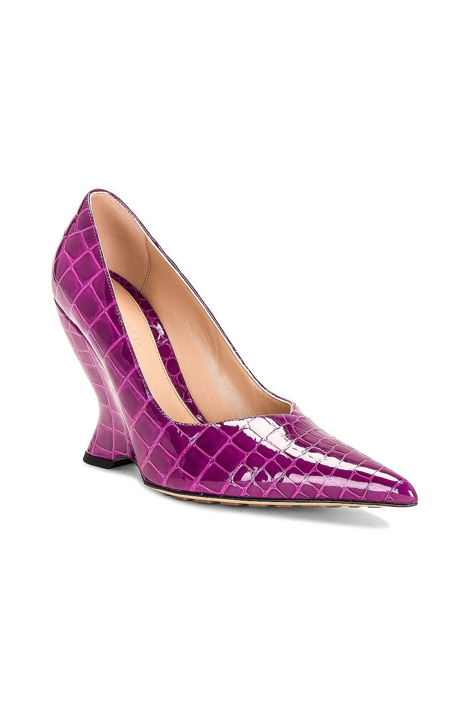 Bottega Veneta o1n1vont1124 Punta Pumps in Purple Size US 7 / IT 37 - 2 Thumbnail