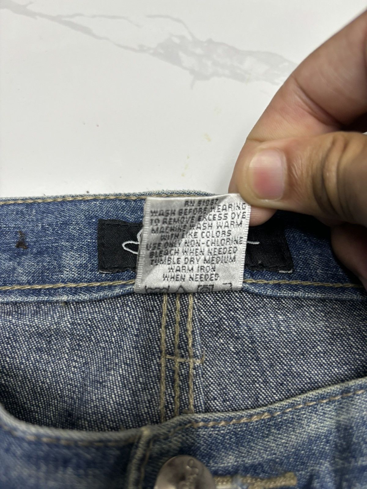 JNCO Vintage Sean John Baggy Jeans Distressed Denim Size US 32 / EU 48 - 10 Thumbnail