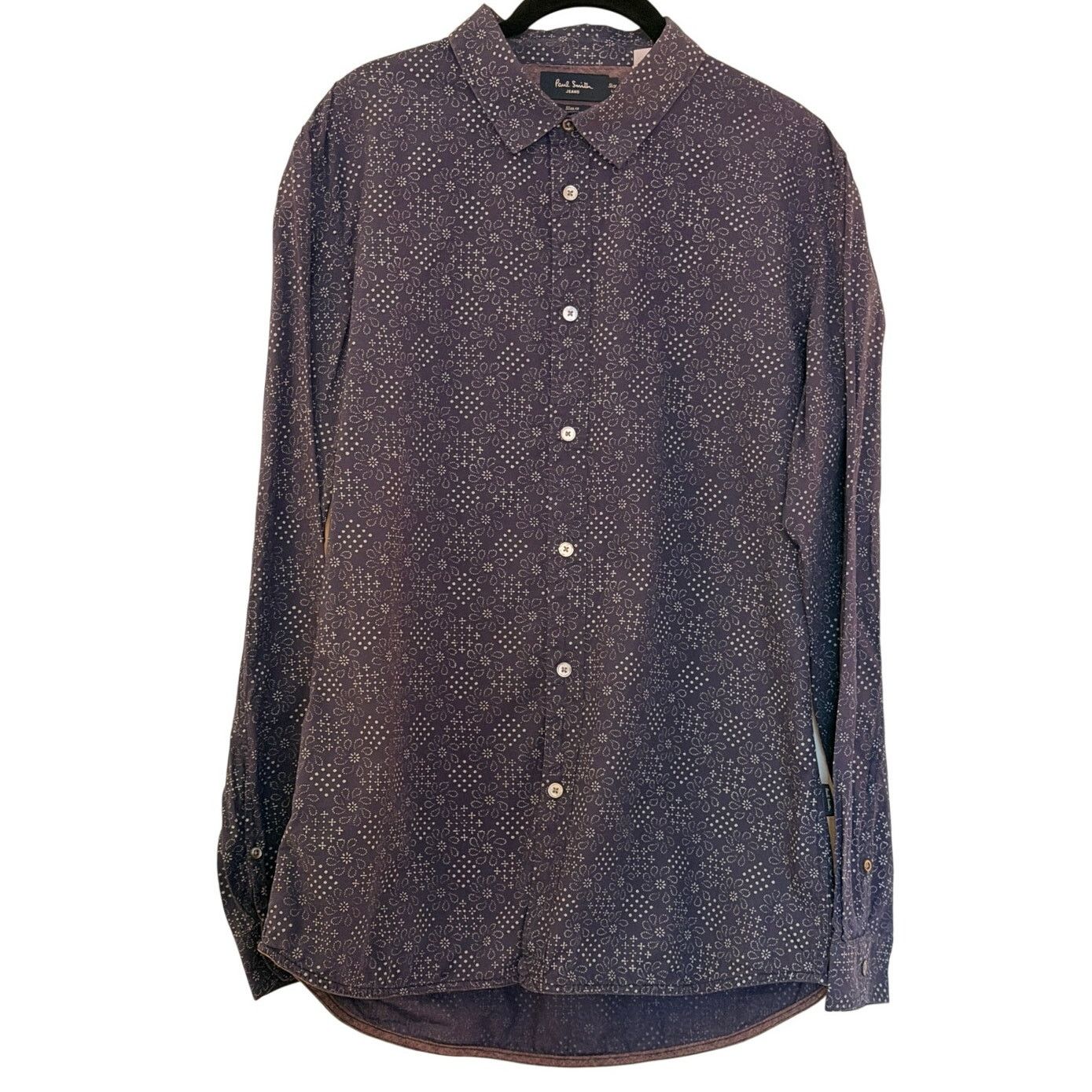 Paul Smith Paul Smith Jeans Slim Fit Brown Cotton Button Down Size US L / EU 52-54 / 3 - 1 Thumbnail