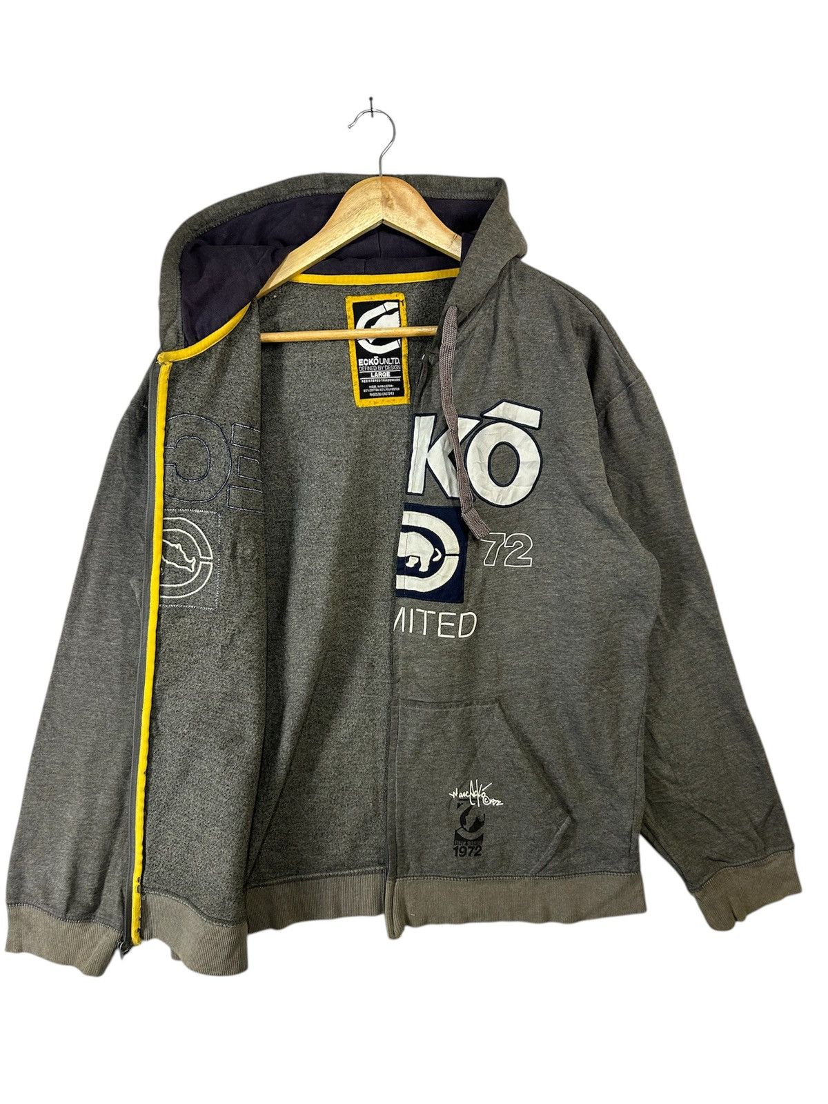 Ecko Unltd. × Japanese Brand × Vintage Vintage Ecko Unlimited Y2k Hoodie Zipper Size US L / EU 52-54 / 3 - 2 Thumbnail