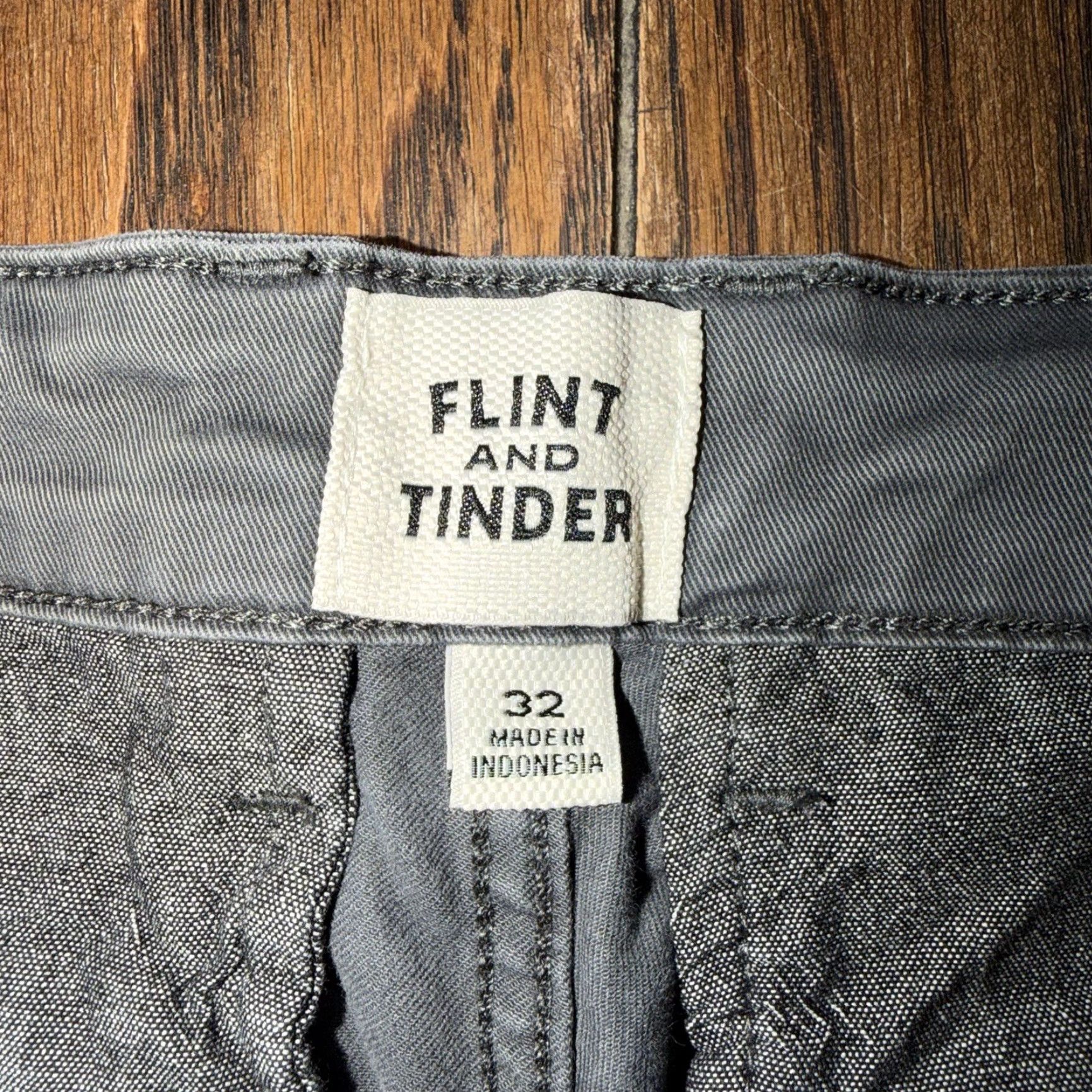 Flint And Tinder Flint and Tinder Shorts 32 Gray 365 Chino Flex Stretch Twill Outdoor Hike Casual Shirt Size US 32 / EU 48 - 3 Thumbnail