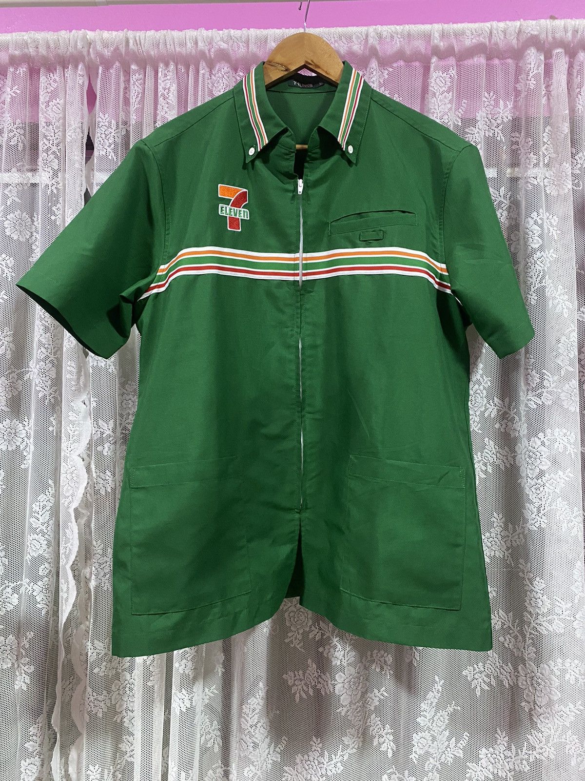 Japanese Brand × Vintage Vintage 7-Eleven Uniform Workers Collection Shirts Size US L / EU 52-54 / 3 - 1 Thumbnail