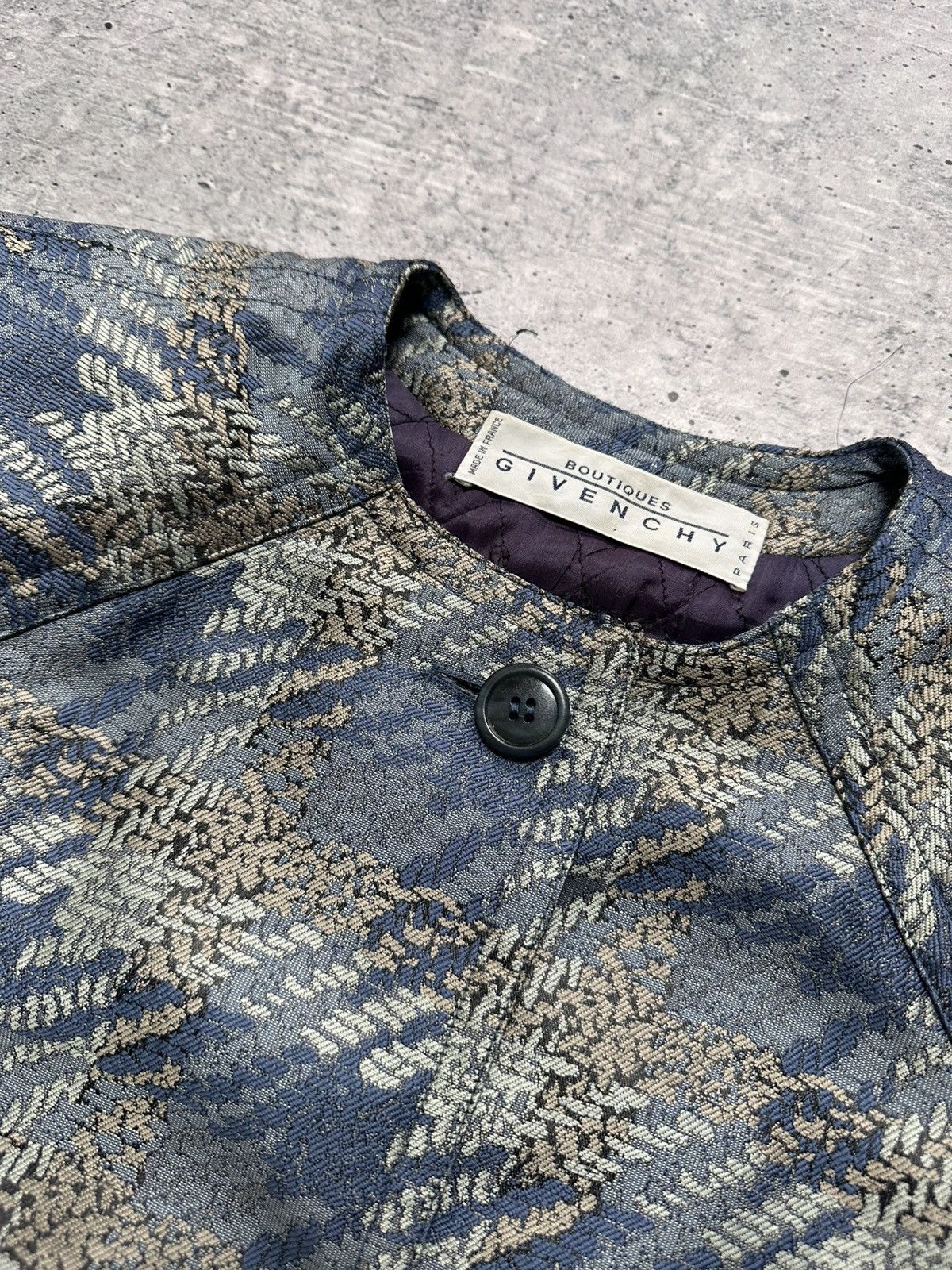 Givenchy Vintage 90s Givenchy Boutiques Quilt France Archive Coat Size M / US 6-8 / IT 42-44 - 7 Thumbnail