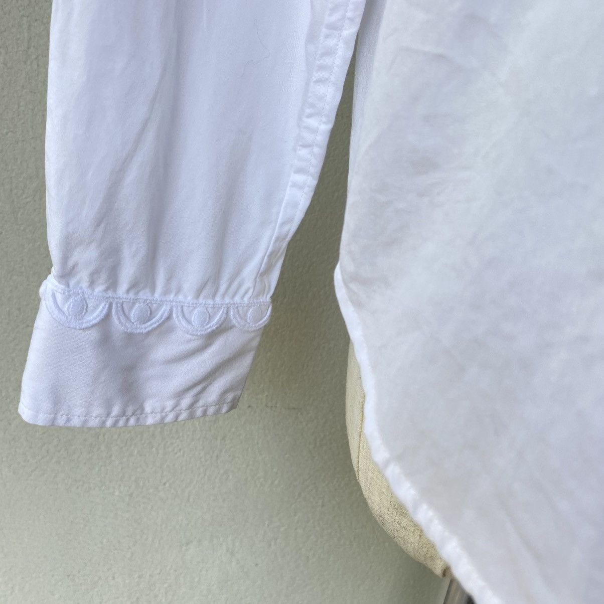 Tsumori Chisato Tsumori Chisato White Ruffle Collar Blouse Size XS / US 0-2 / IT 36-38 - 19 Thumbnail