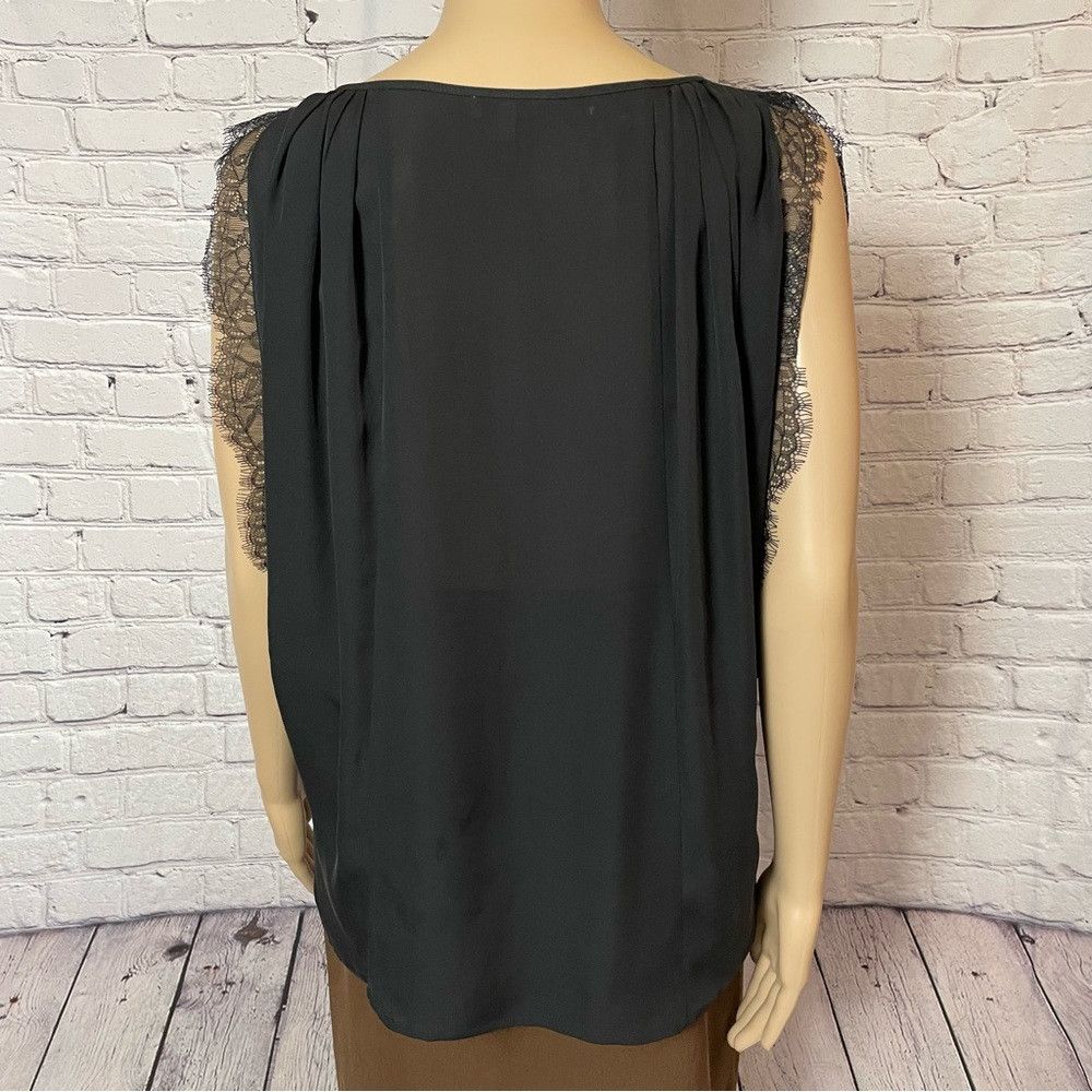 Joie Joie Versaille Black Silk Lace Blouse Size M Size M / US 6-8 / IT 42-44 - 5 Thumbnail