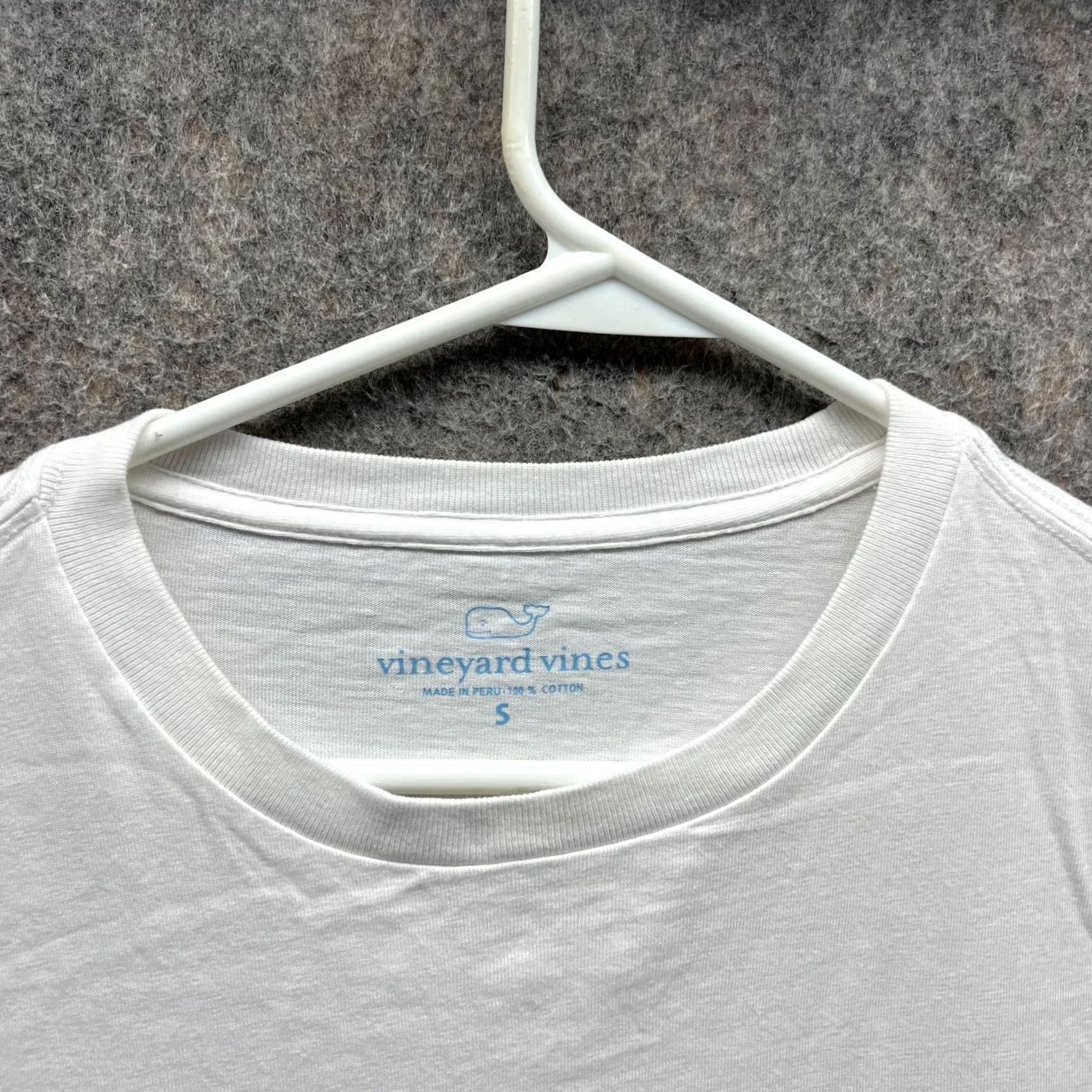 Vineyard Vines Vineyard Vines Shirt Men Small Adult White Crewneck Long Sleeve Tee Whale Logo Size US S / EU 44-46 / 1 - 6 Thumbnail