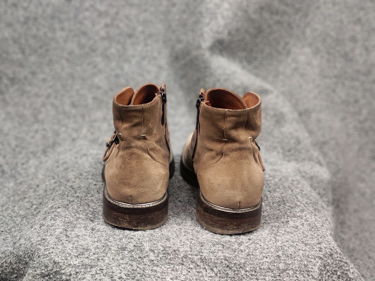 Vintage Camerlengo Italy Design Suede Brown Classic Buckle Boots Size US 6 / EU 39 - 17 Thumbnail
