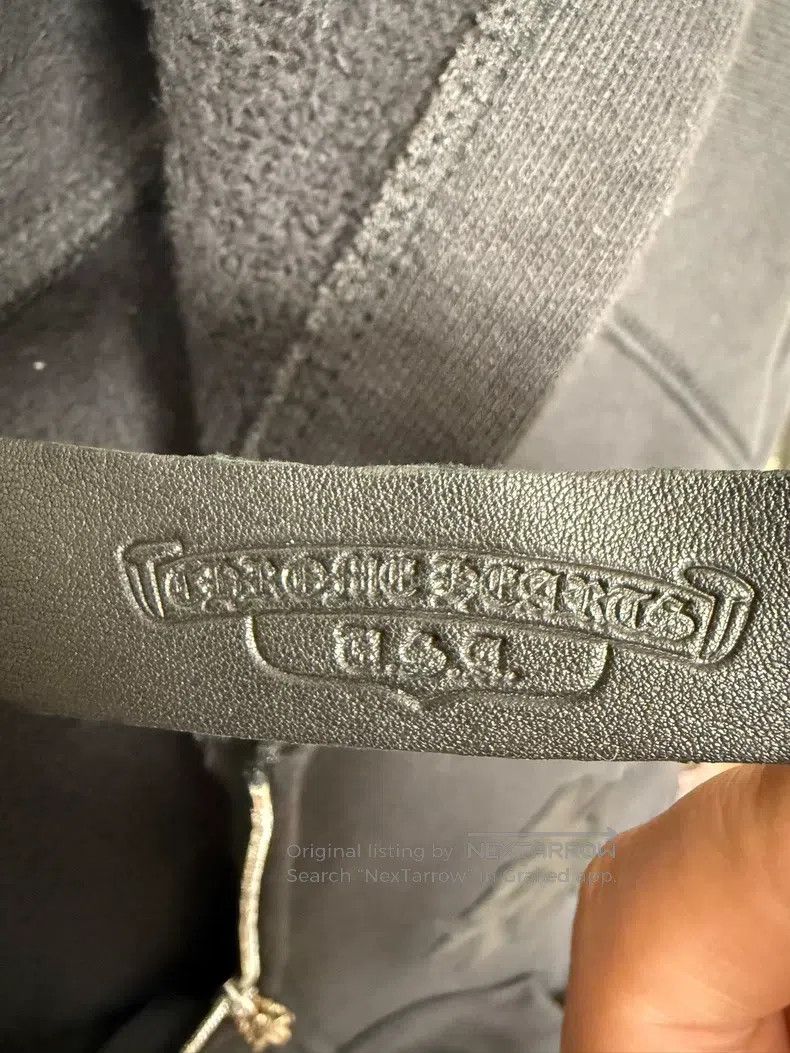Chrome Hearts CHROME HEARTS Size XL Three-cross leather hoodie Size US XL / EU 56 / 4 - 6 Thumbnail