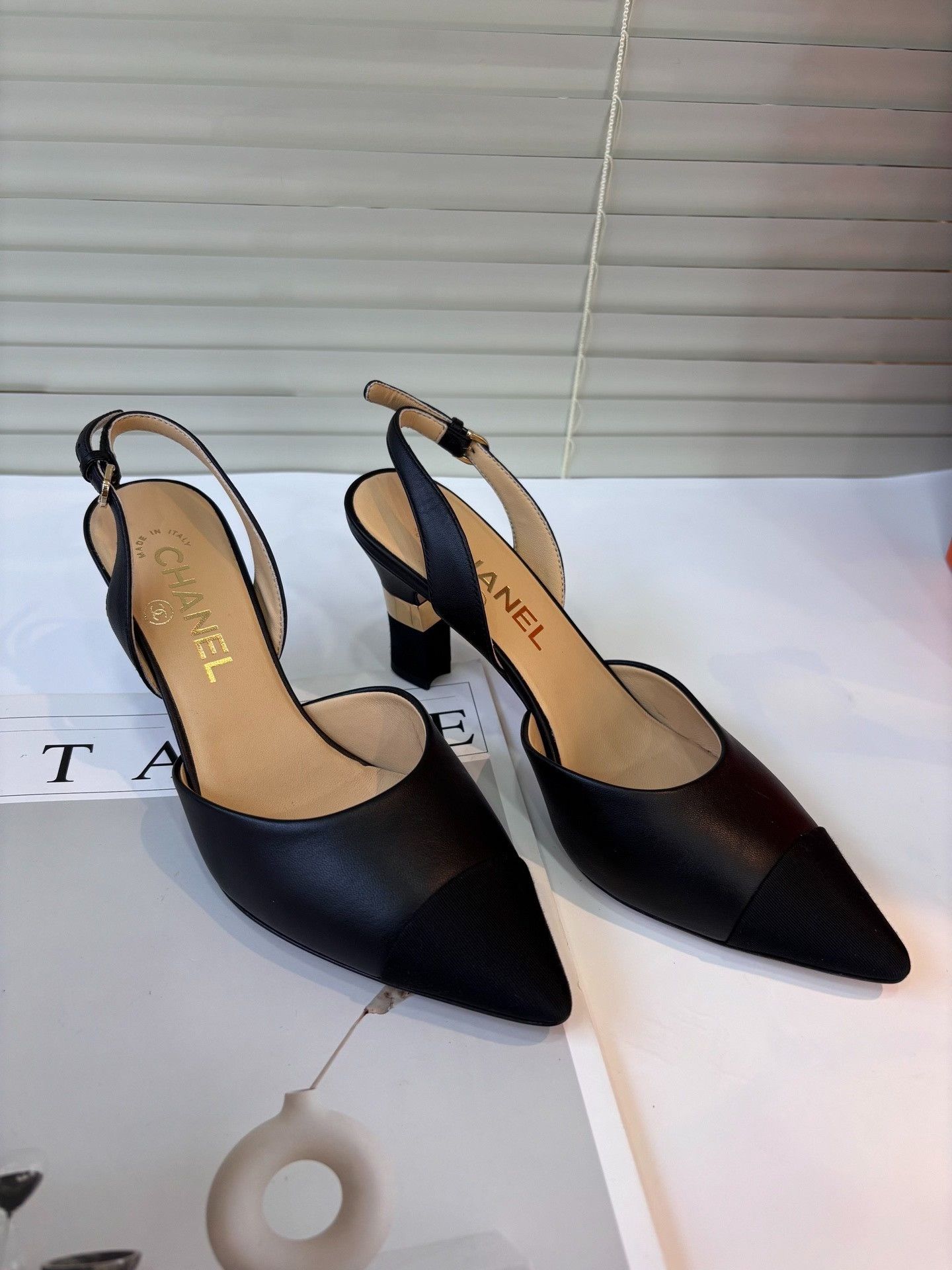 Chanel Chanel Colorblock High-Heel Sandals Size US 5.5 / IT 35.5 - 1 Thumbnail
