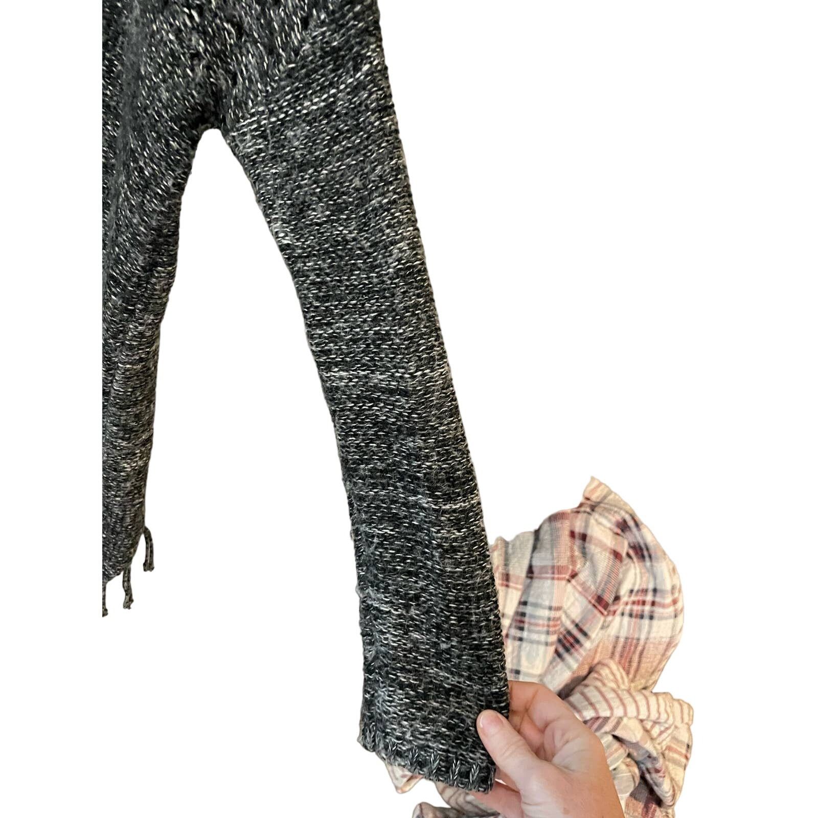 Vintage Havana Vintage Havana Gray and Black distressed open back sweater,M Size M / US 6-8 / IT 42-44 - 4 Thumbnail