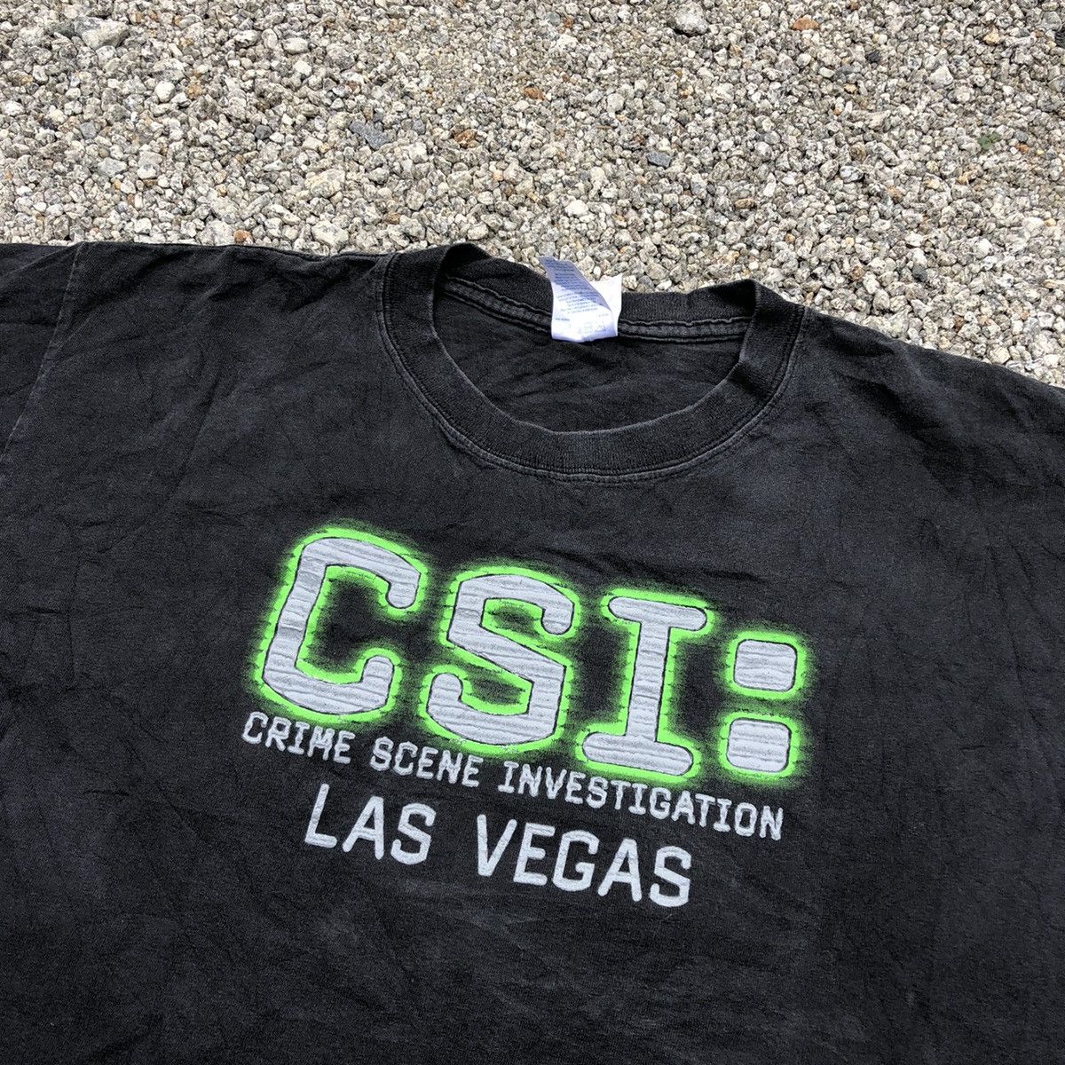 image of Vintage Csi: Crime Scene Investigation Movie T Shirt in Black, Men's (Size Large)