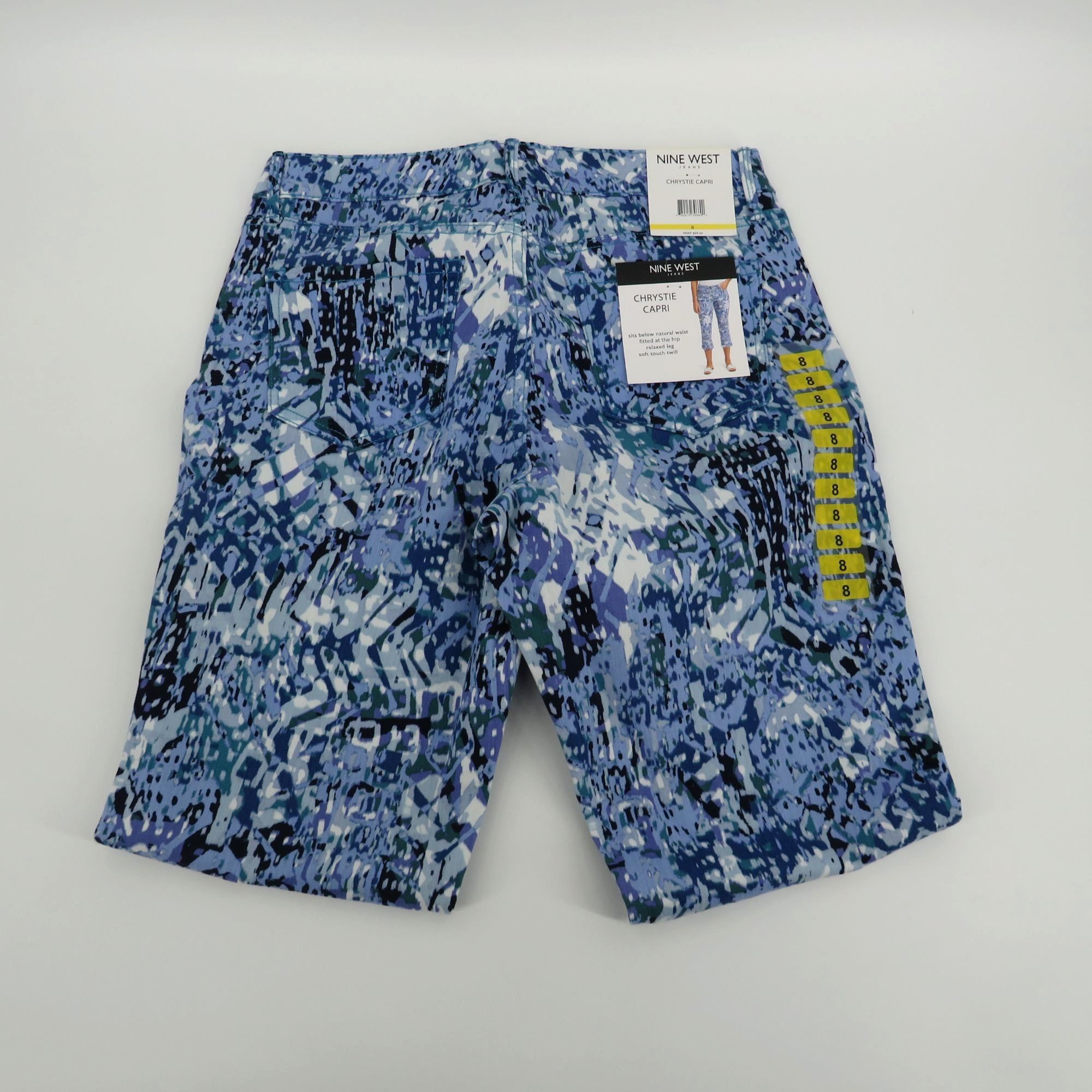 Nine West Nine West Women's Chrystie Capri Jeans Relaxed Fit Blue Size Size 30" / US 8 / IT 44 - 4 Thumbnail