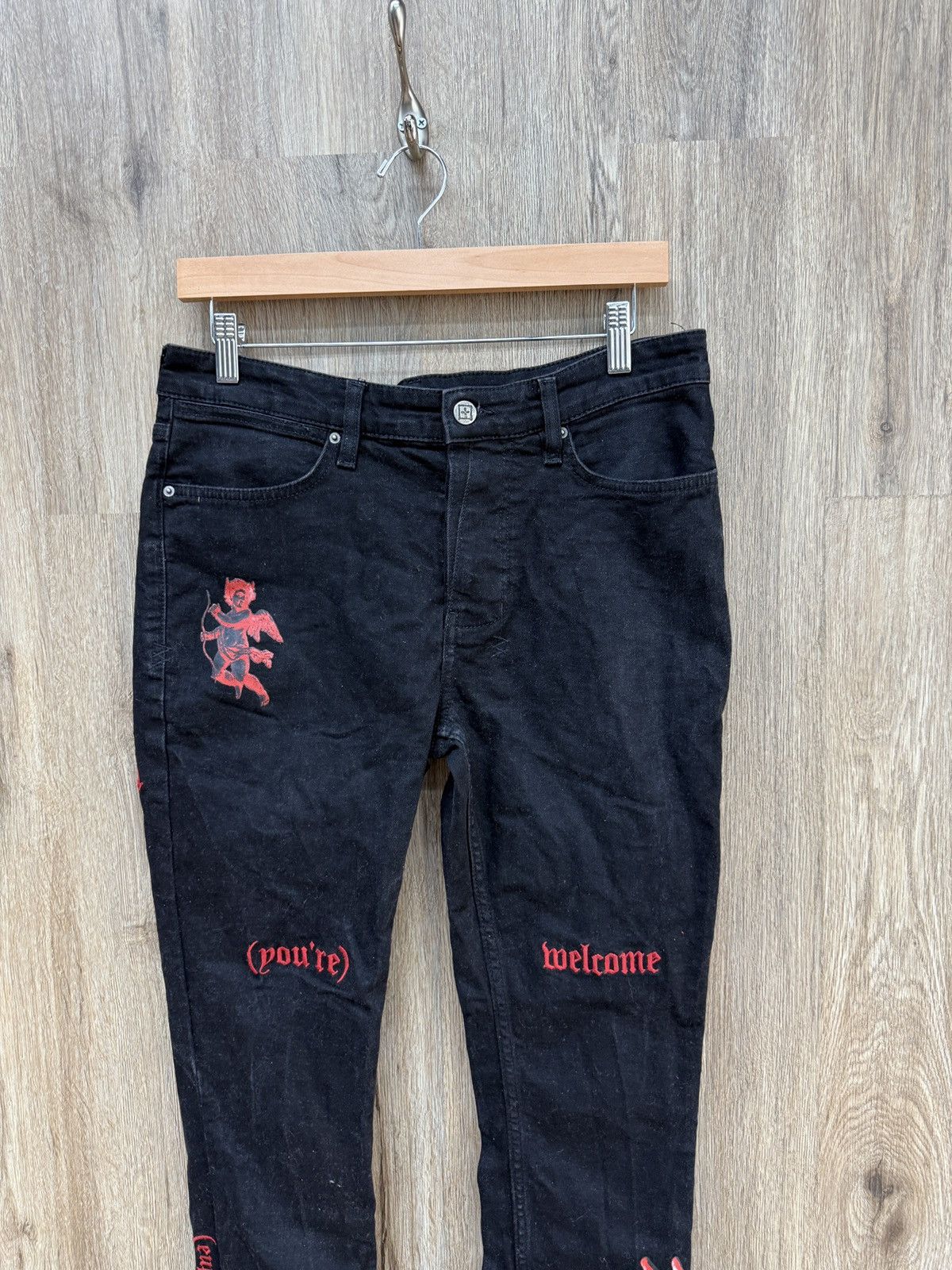 Ksubi Ksubi Black Denim Jeans Size US 33 - 2 Thumbnail