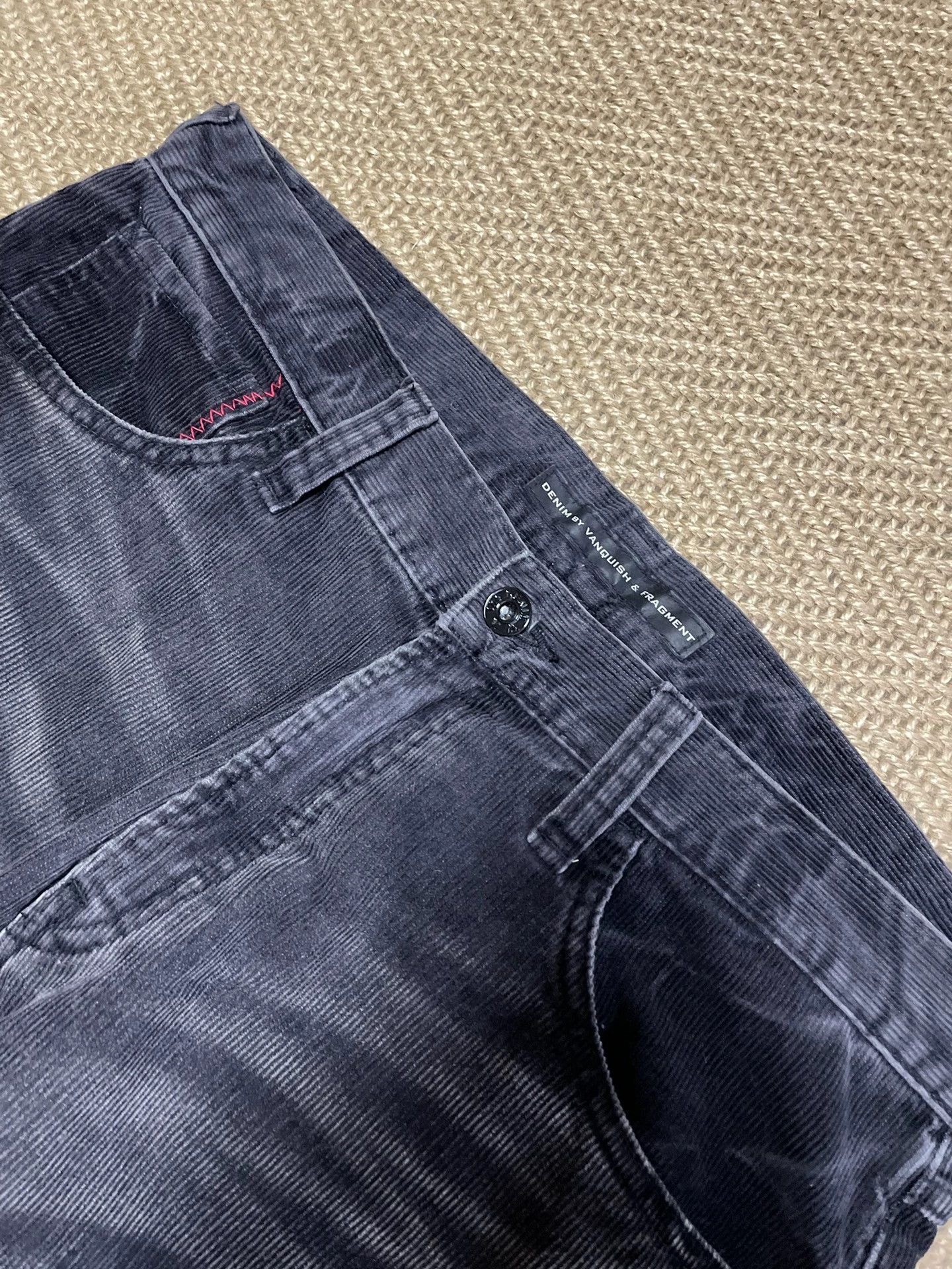 Vanquish VANQUISH & FRAGMENT DENIM cord violent wash pant W34 worn 1x Size US 34 / EU 50 - 5 Thumbnail