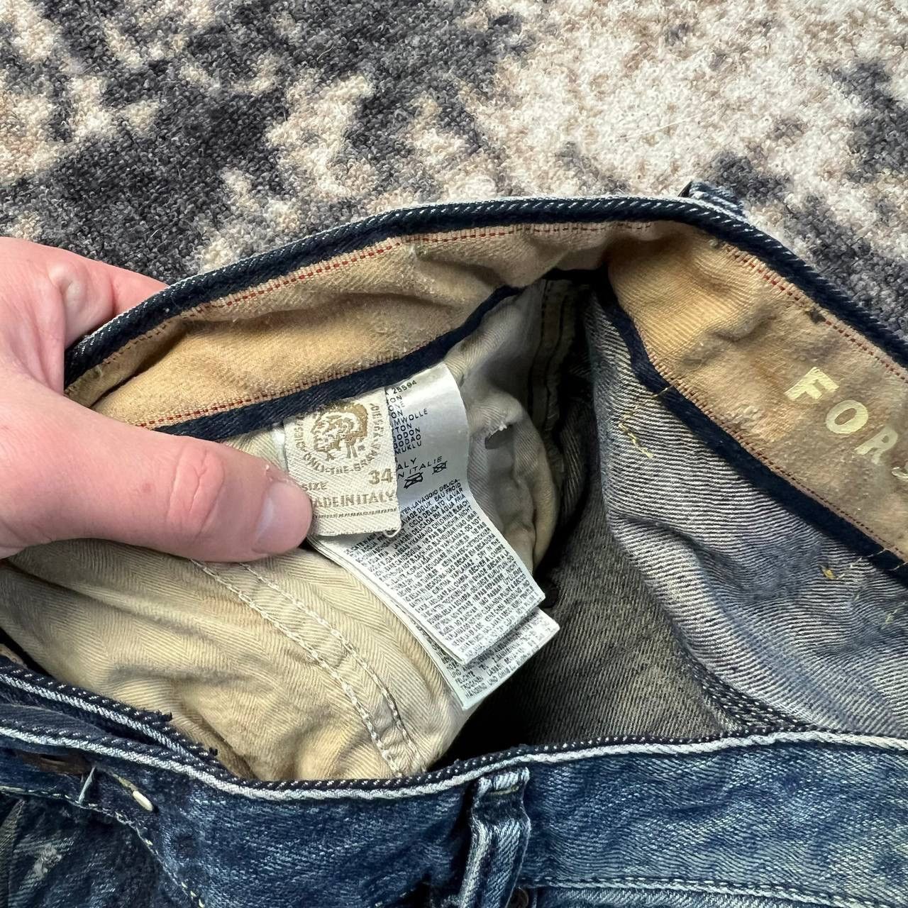 Diesel Diesel Luxury Washed Blue Denim Jeans Streetwear Y2K Size US 34 / EU 50 - 11 Thumbnail