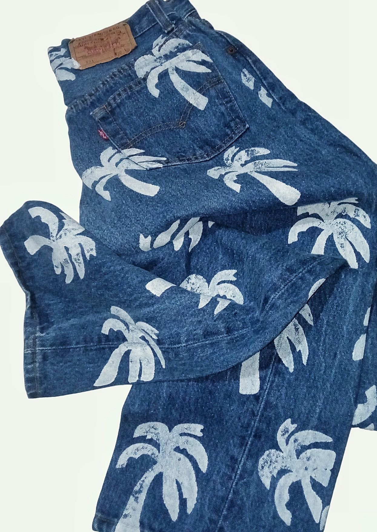 Levi's × Levi's Vintage Clothing Vintage 80s levis bombastic 💥rare design/coconut tree Size US 28 / EU 44 - 1 Thumbnail