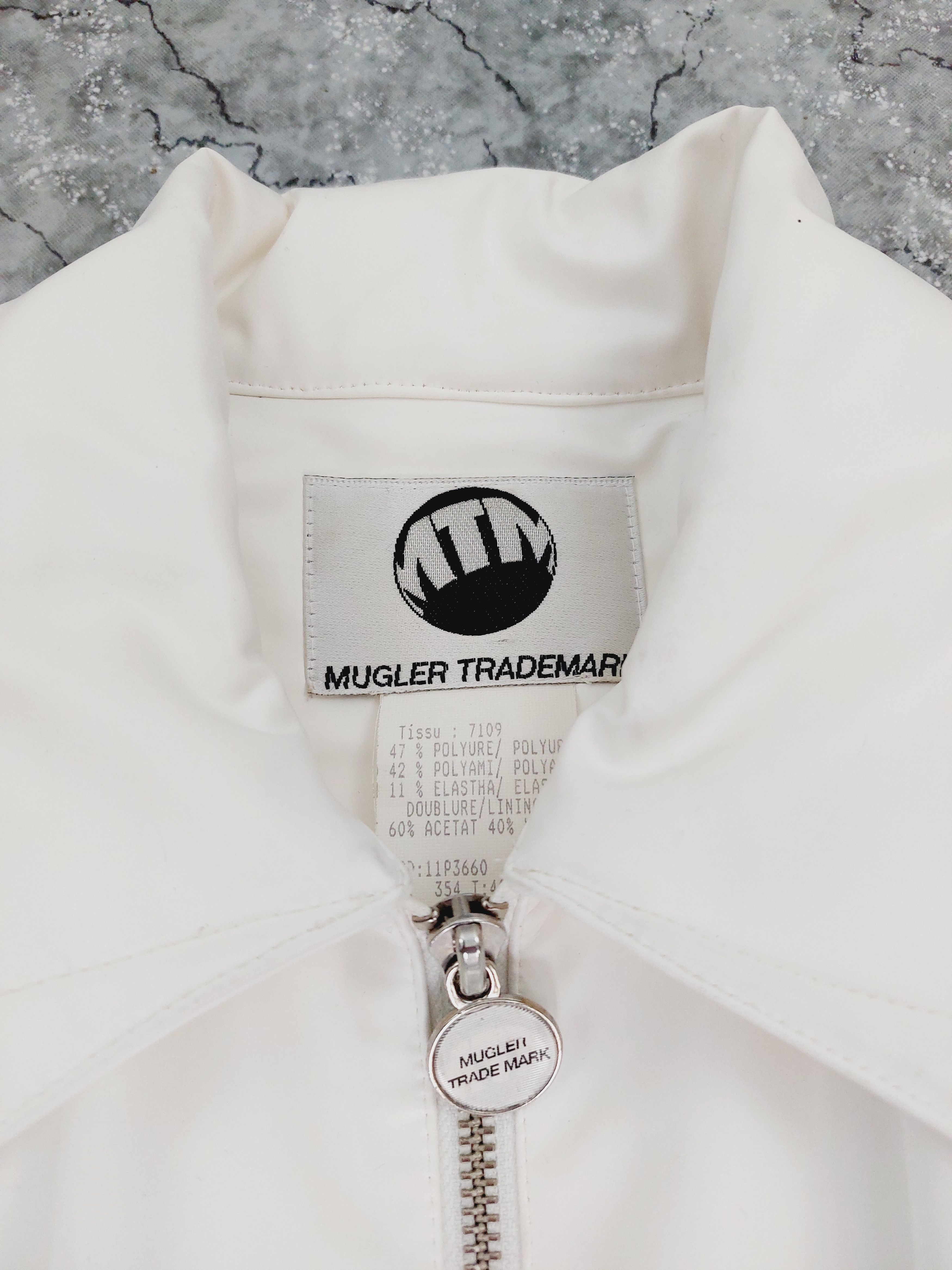 Thierry Mugler Thierry Mugler PVC Rubber White Plastic Couture Jacket Suit Size M / US 6-8 / IT 42-44 - 5 Thumbnail