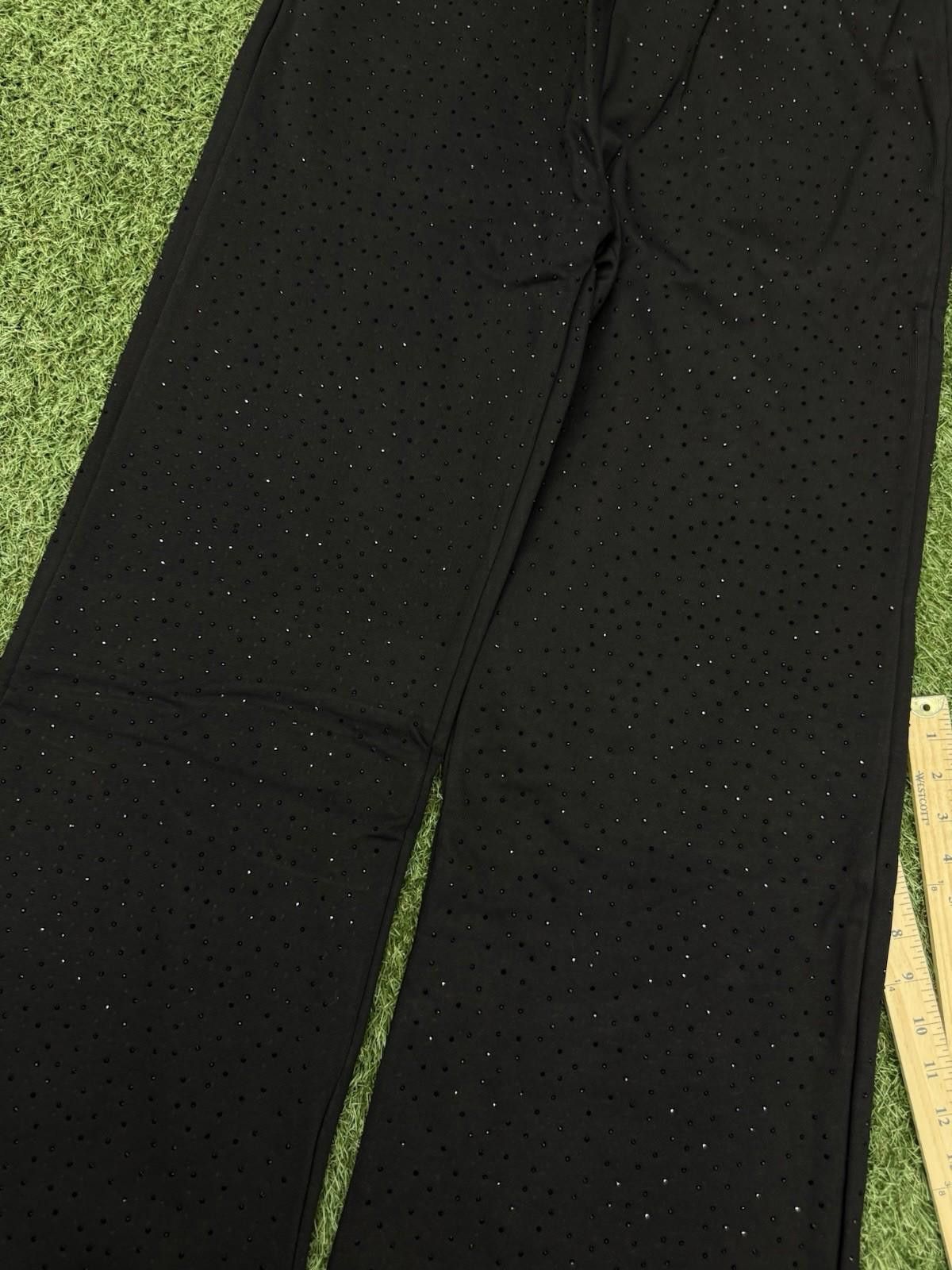 Saint Vanity Size XL - Saint Vanity Black Rhinestone Sweatpants Authentic Size US 36 / EU 52 - 4 Thumbnail