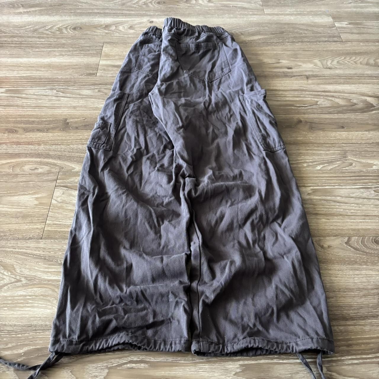 Japanese Brand Crazy Vintage Y2K/2000s Baggy Grey Streetwear Skater Style Cargo Pants! 29x29 Size US 29 - 4 Thumbnail
