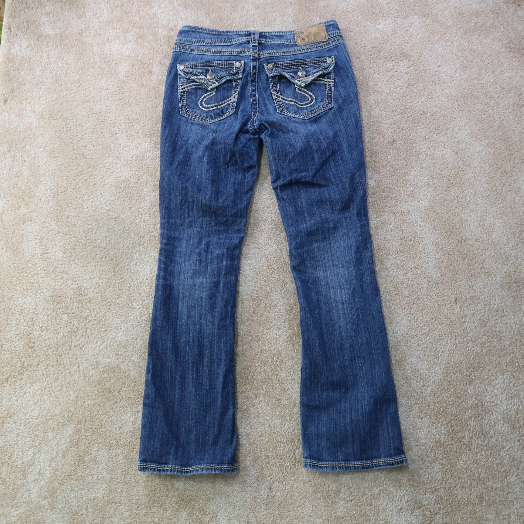 Silver Jeans Co. Silver Suki 17" Surplus Bootcut Jeans Women's 27x31 Blue Denim Pants Size 27" / US 4 / IT 40 - 7 Thumbnail